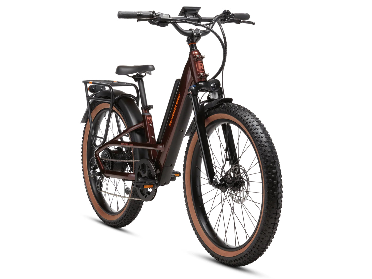 Rad Power Radster™ Trail Electric Off-Road Bike Copper red Forward facing view
