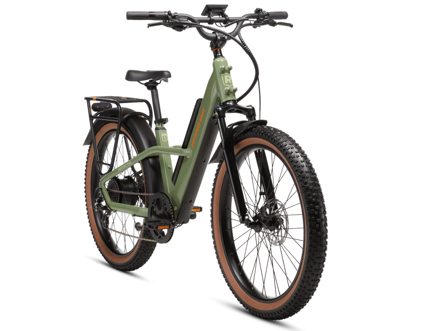 Rad Power Radster™ Trail Electric Off-Road Bike Fir green Forward facing view