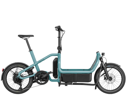 Riese & Muller Carrie Touring Electric Cargo bike Aqua Side profile