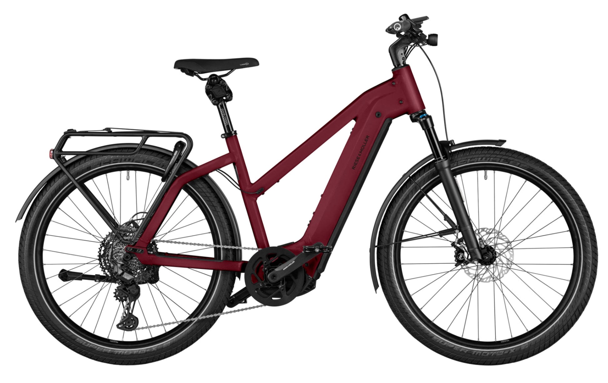 Riese & Muller Charger4 GT Touring Dark red side profile