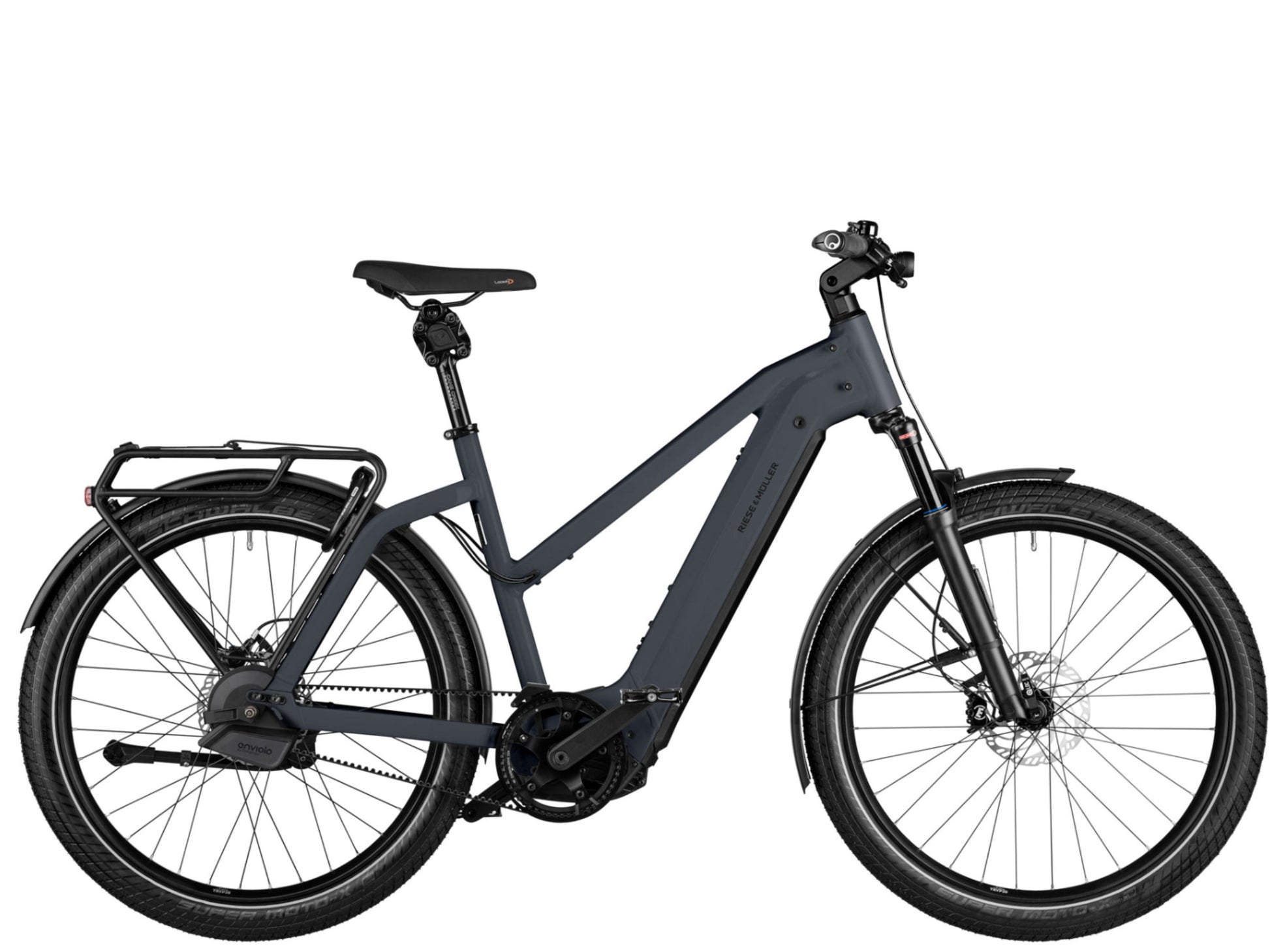 Riese & Muller Charger4 Mixte GT Automatic Storm blue Side profile