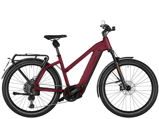 Riese & Muller Charger4 Mixte GT Touring HS Electric bike Dark red side profile