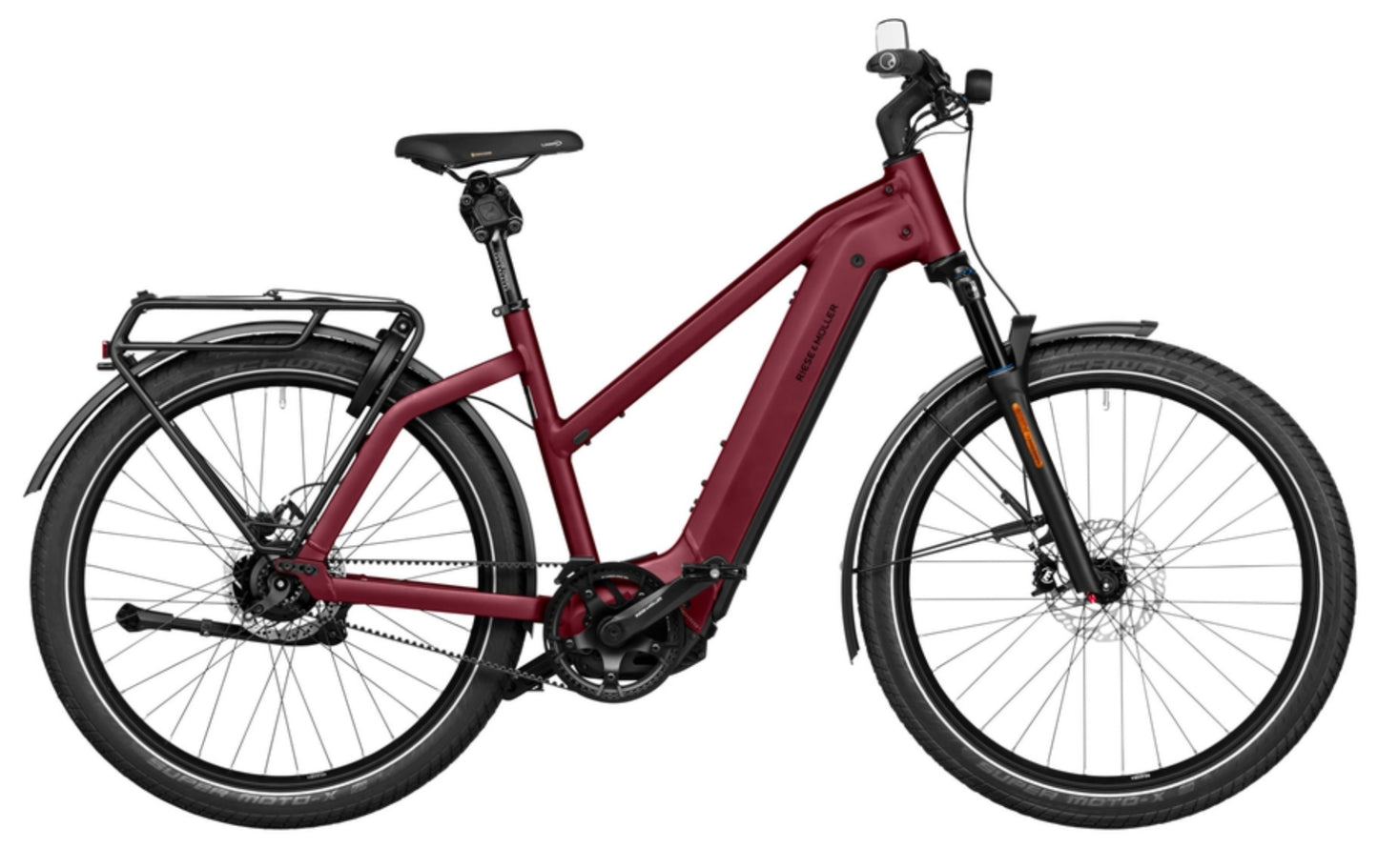Riese & Muller Charger4 Mixte GT Vario Dark Red side profile