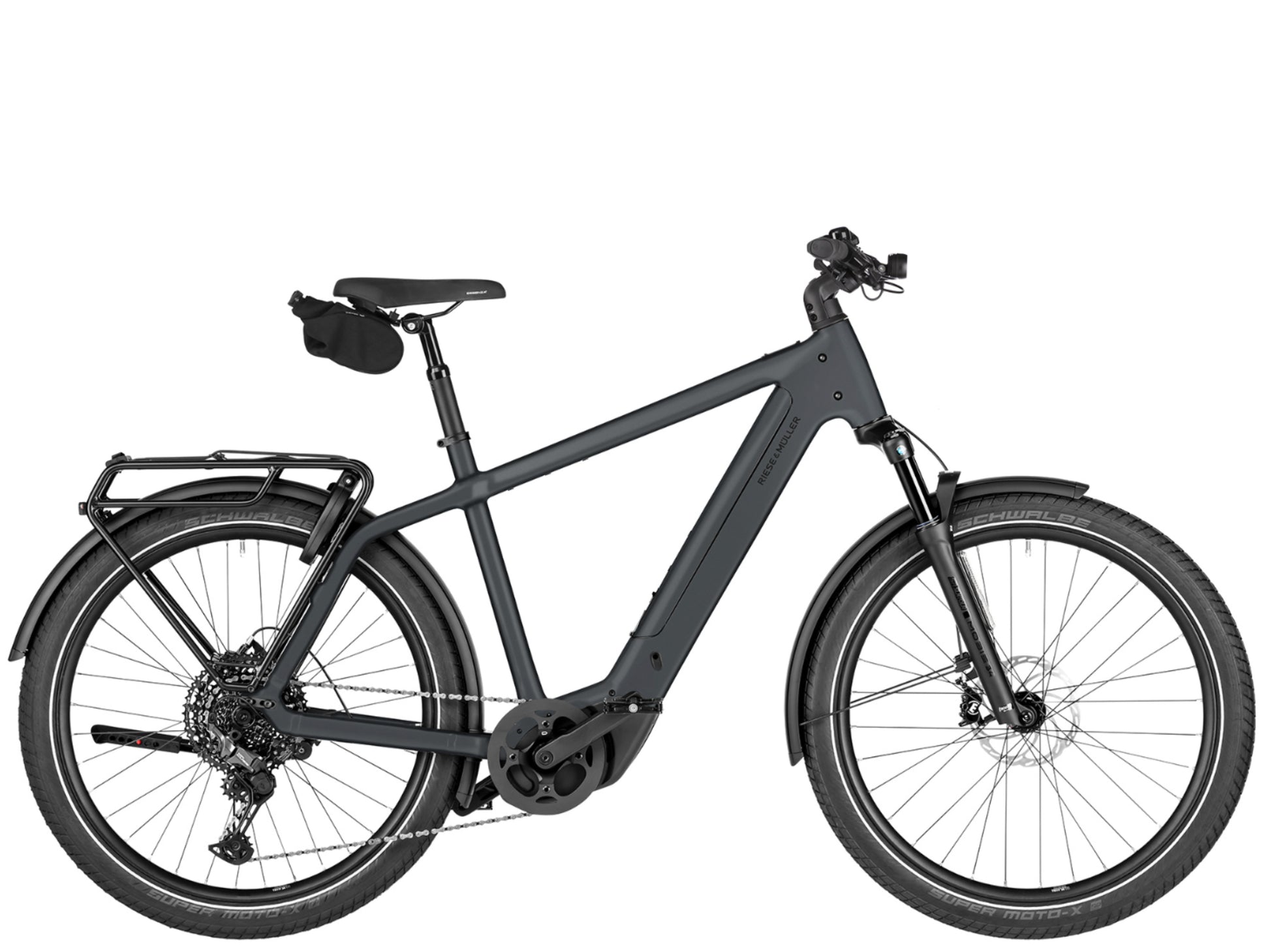 Riese & Muller Charger5 Touring Core Hardtail eMTB Slate grey Side profile