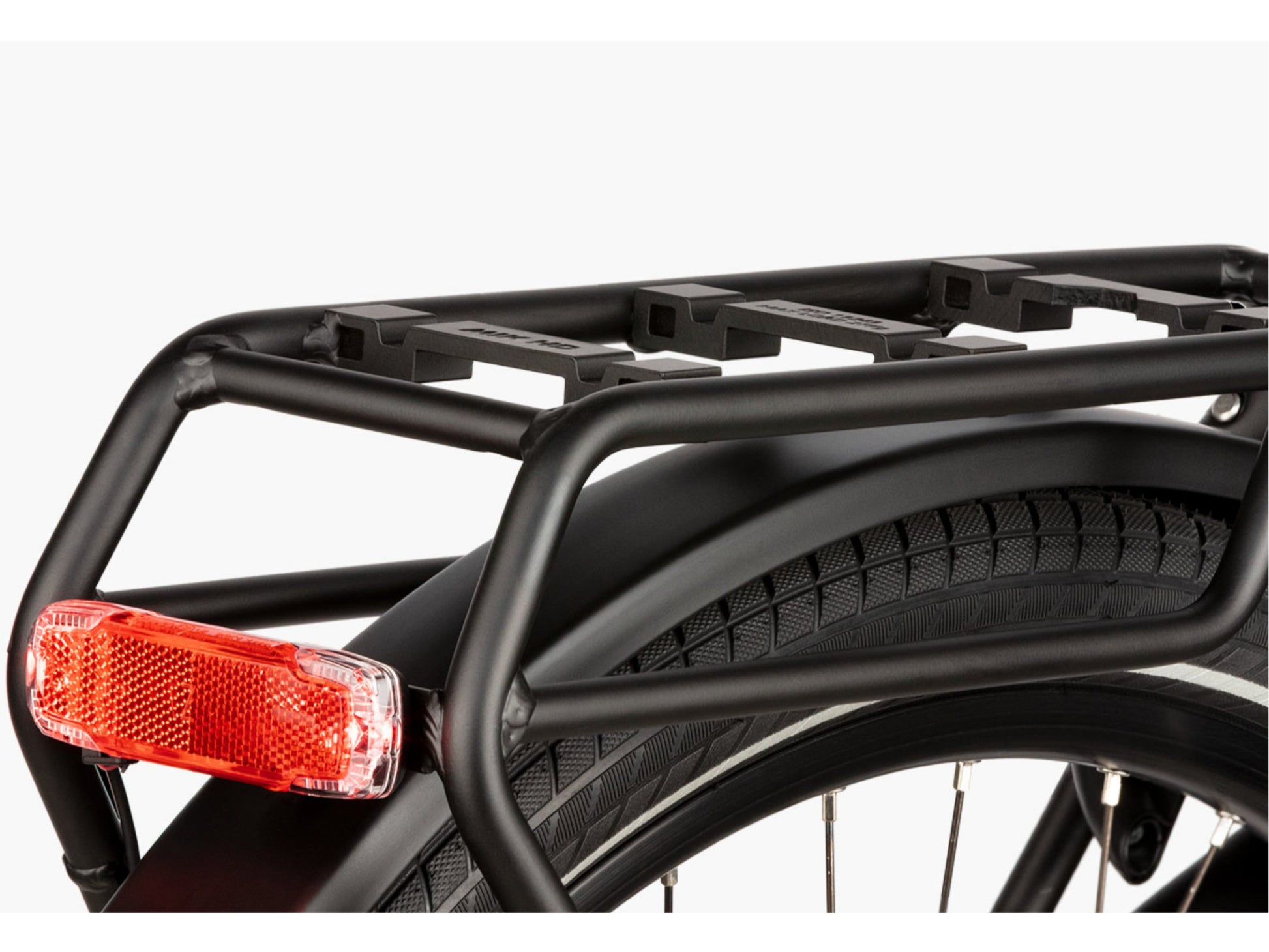 Riese and Muller Charger4 GT Touring eMTB hardtail close up rear carrier