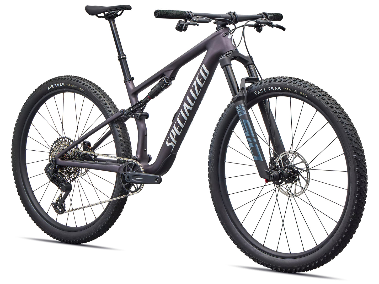 Specialized Epic 8 Comp Full suspension Mountain bike Satin nebula metallic / white Forward facing view