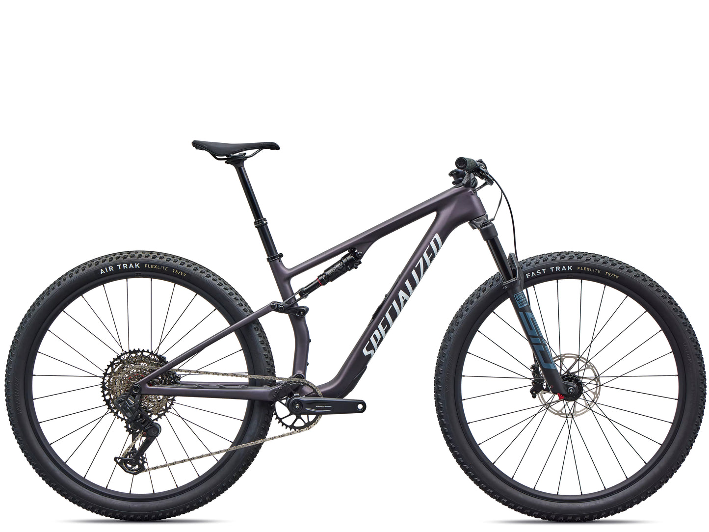 Specialized Epic 8 Comp Full suspension Mountain bike Satin nebula metallic / white Side profile