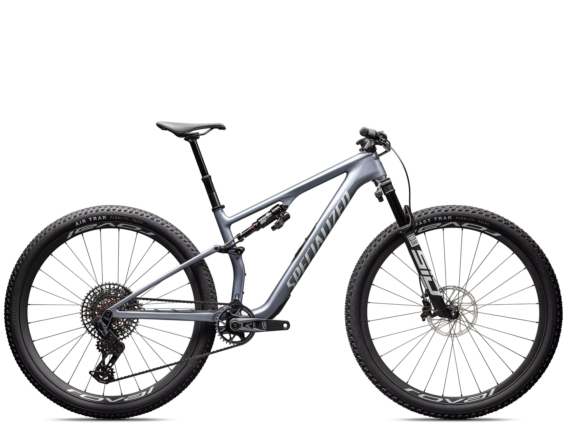 Specialized Epic 8 Pro Full Suspension Mountain bikGlacial metallic pearl / metallic white silver Side profile