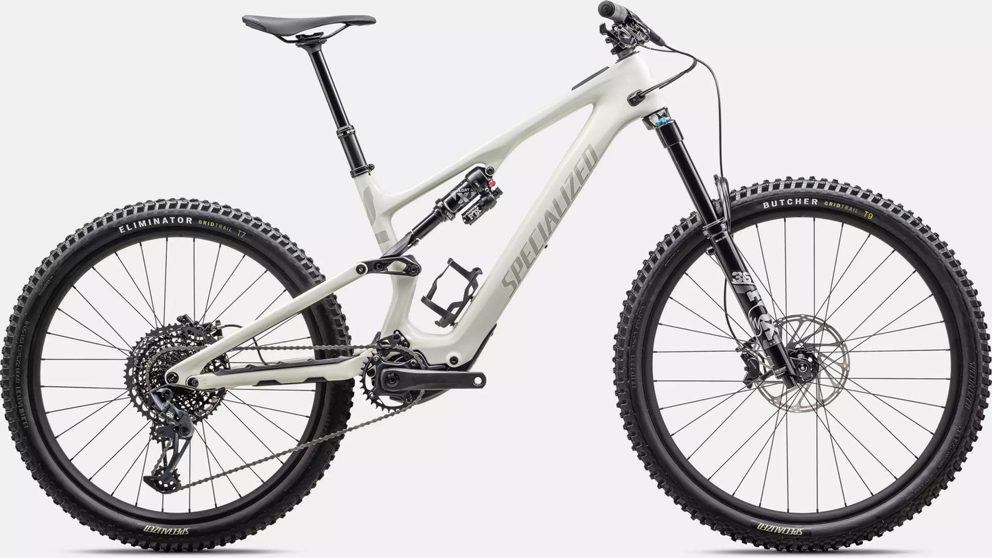 Specialized Turbo Levo SL Comp Carbon Full Suspension emtb Lightweight Gloss Birch / white mountains Side profile