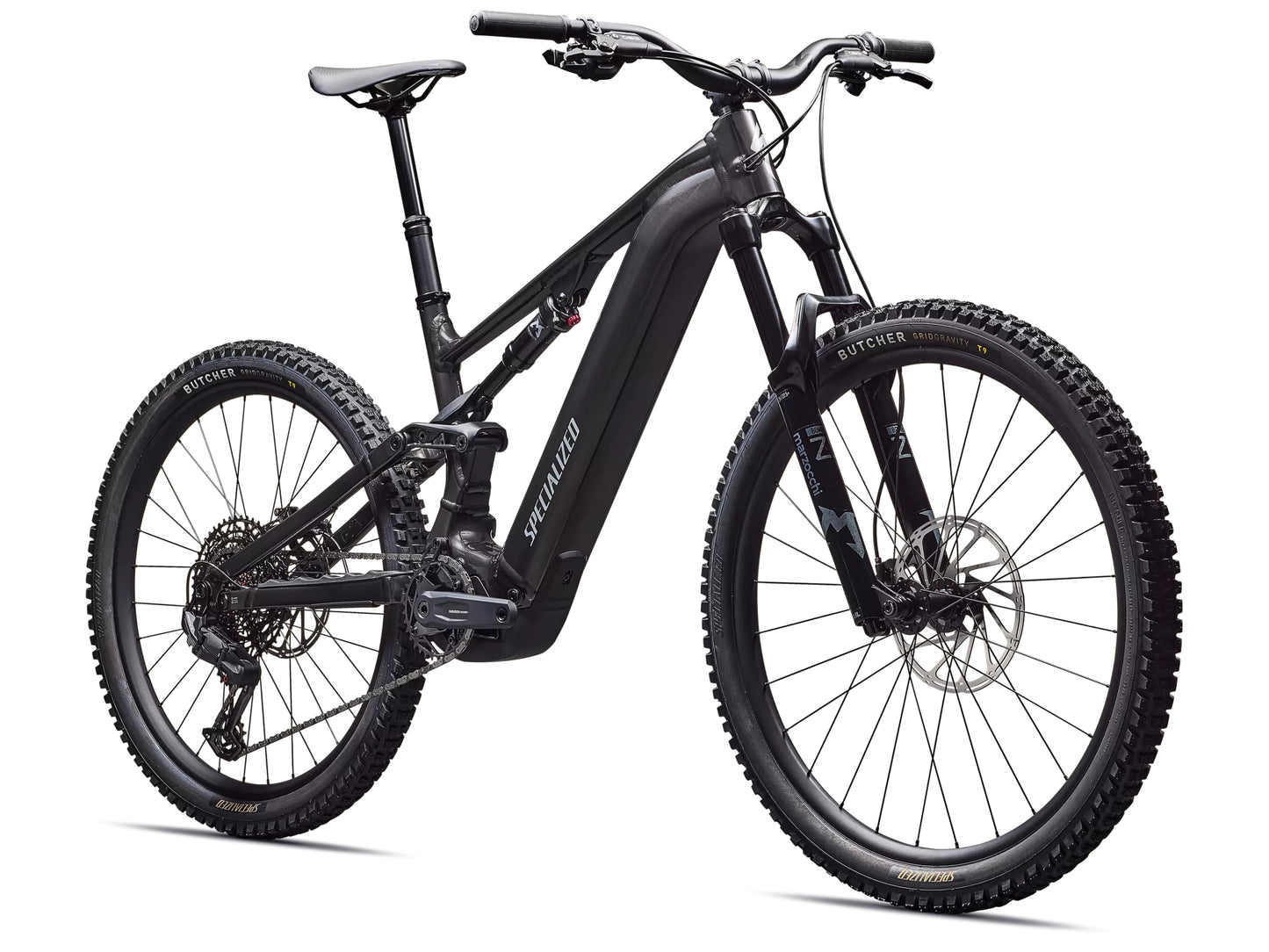 Specialized Turbo Levo 4 Alloy Full Suspension eMTB Gloss metallic obsidian / silver dust Forward facing view
