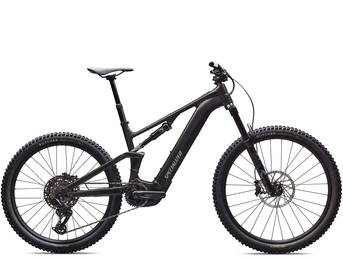 Specialized Turbo Levo 4 Alloy Full Suspension eMTB Gloss metallic obsidian / silver dust Side profile