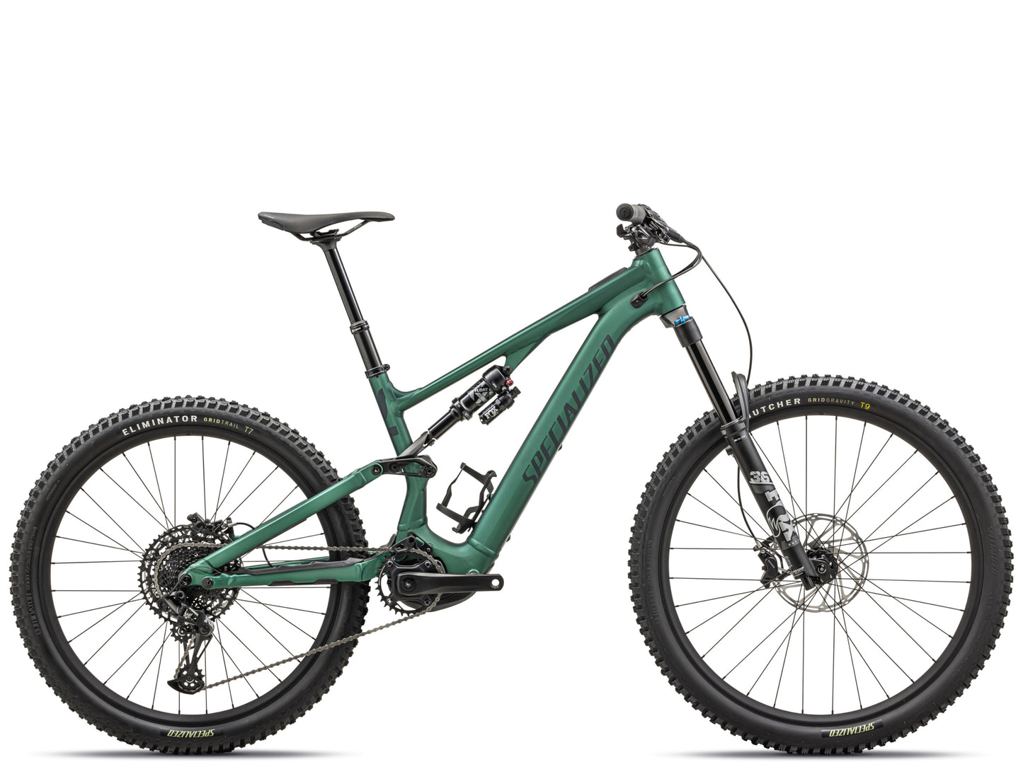 Specialized Turbo Levo SL Comp Alloy Full Suspension eMTB Lightweight Pine green / forest greenSide profile