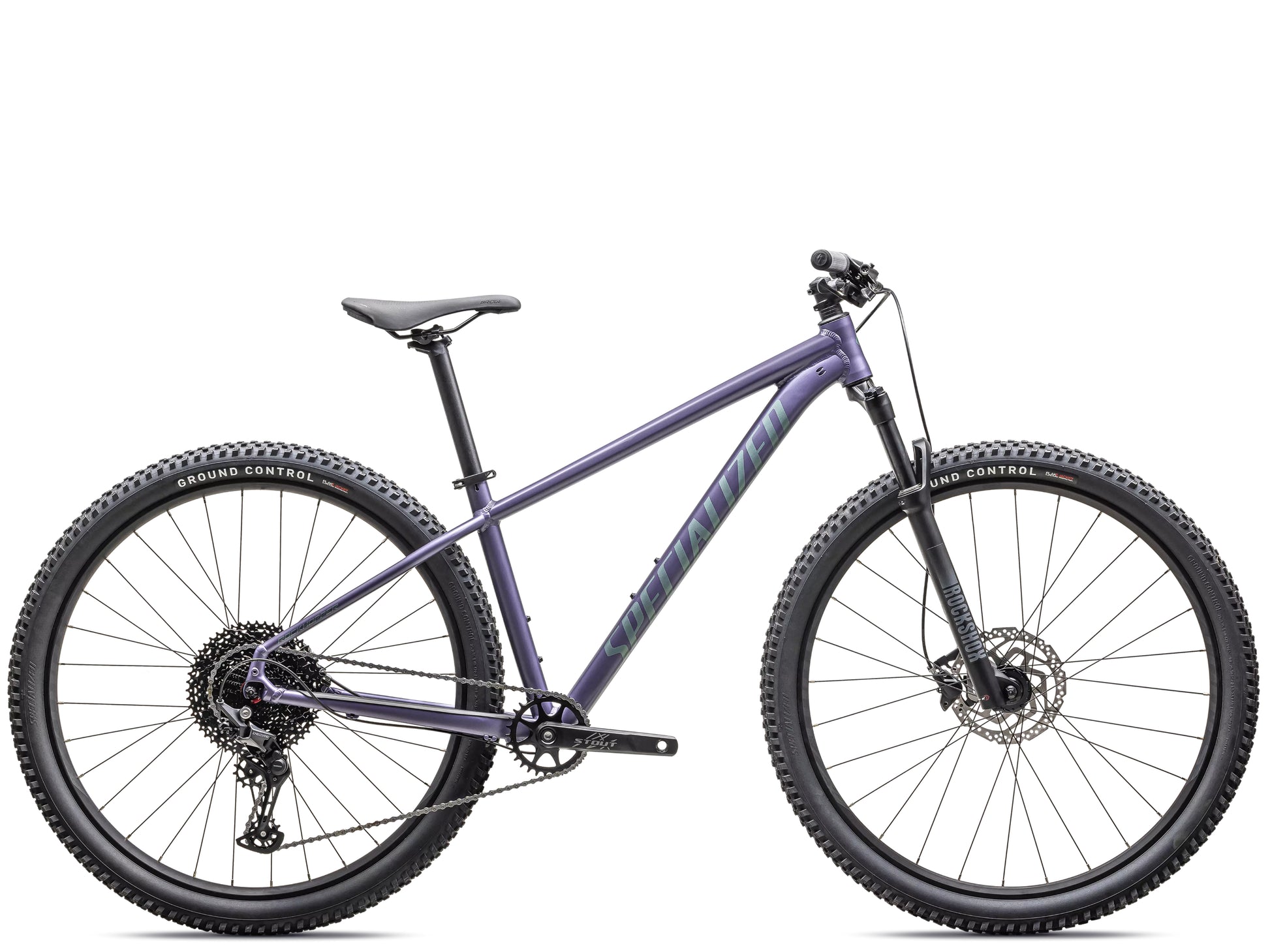 Specialized Rockhopper Comp Hardtail Mountain bike Satin mauve metallic / fjord metallic Side profile
