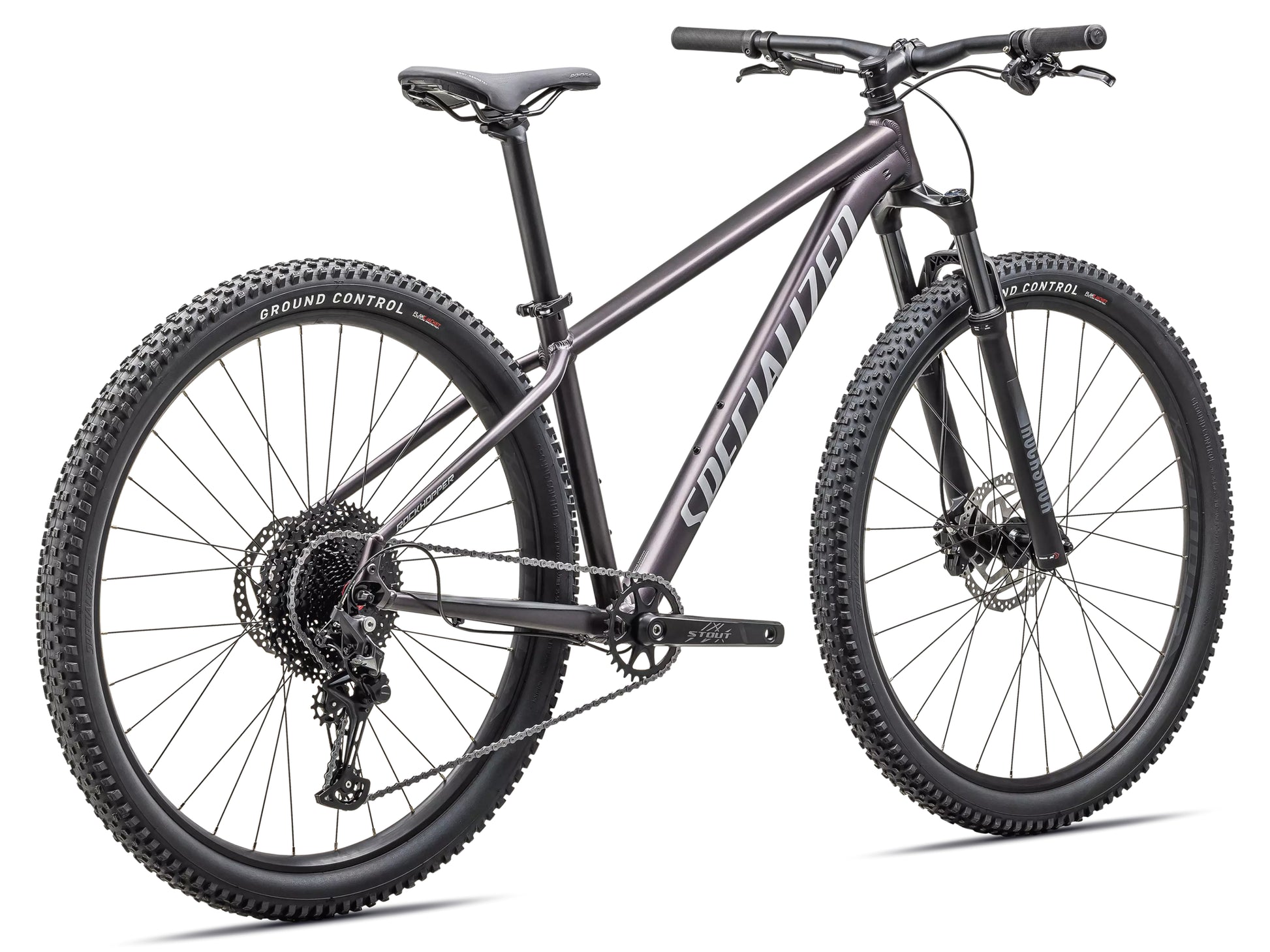 Specialized Rockhopper Comp Hardtail Mountain bike Satin nebula metallic / dolomite metallic Rear facing view