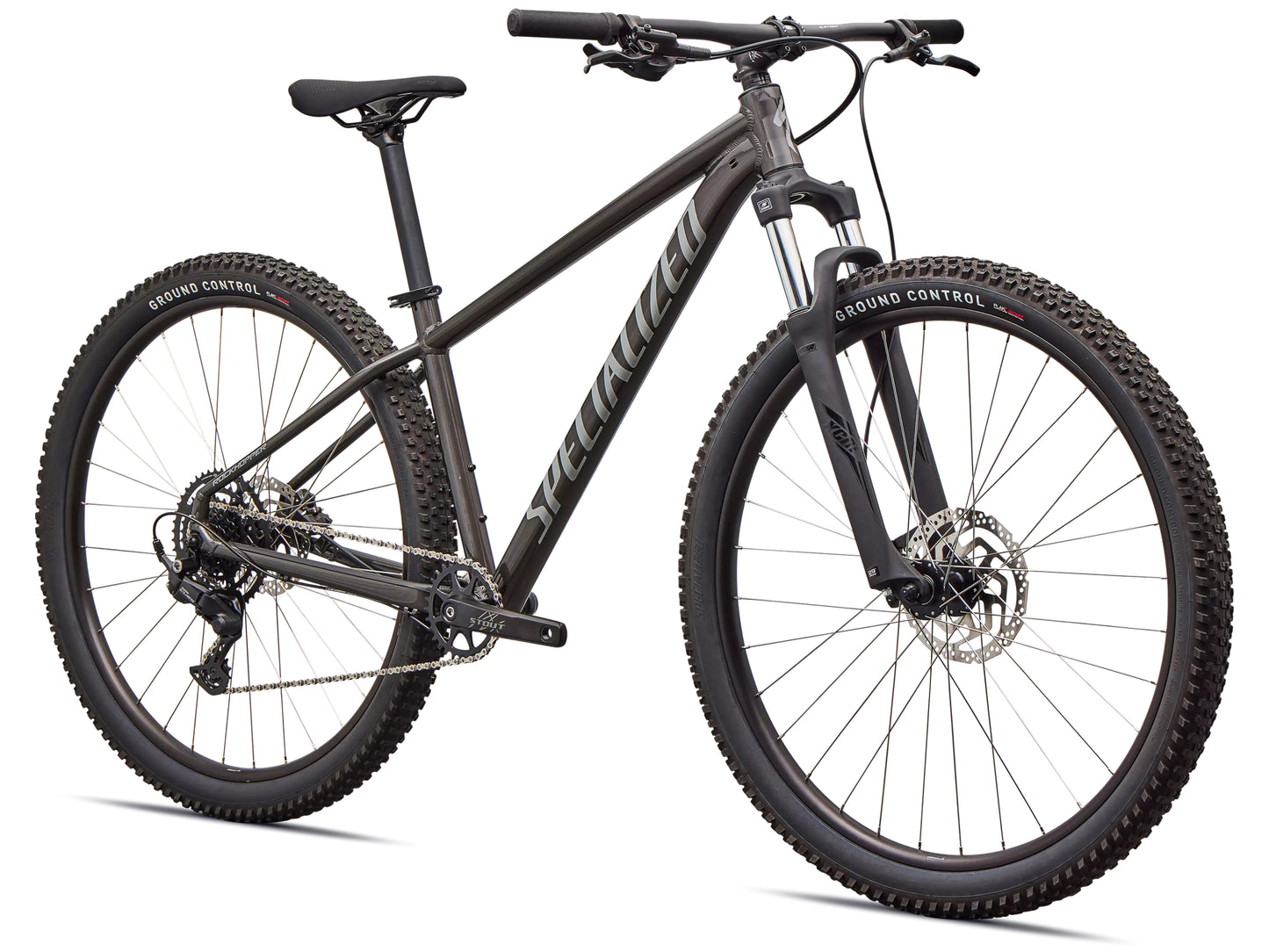 Specialized Rockhopper Sport Hardtail Mountain bike Gloss smoke / cool grey Forward facing view