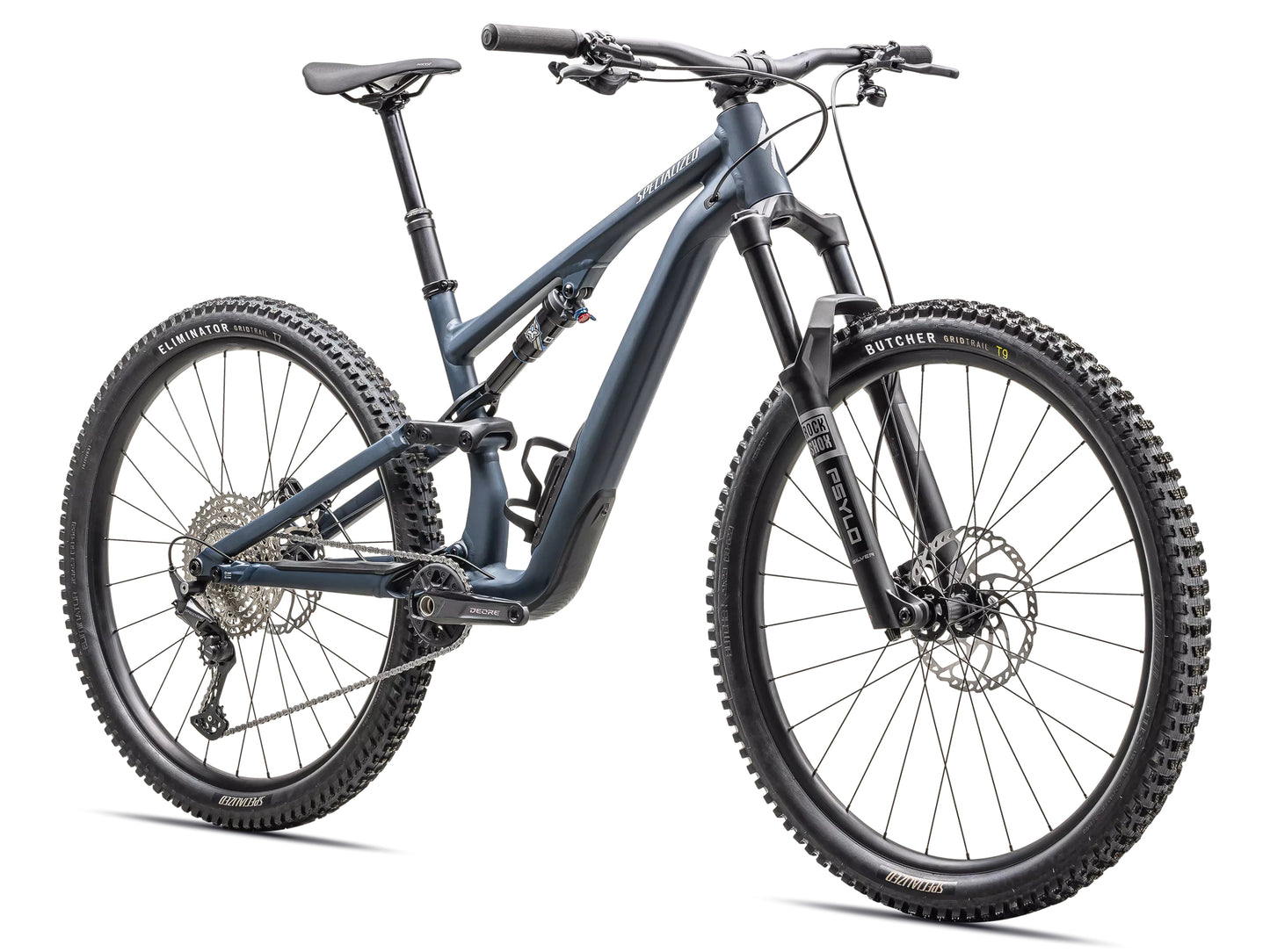 Specialized Stumpjumper 15 Alloy Full Suspension Mountain bike Satin cast blue / dove grey Forward facing view