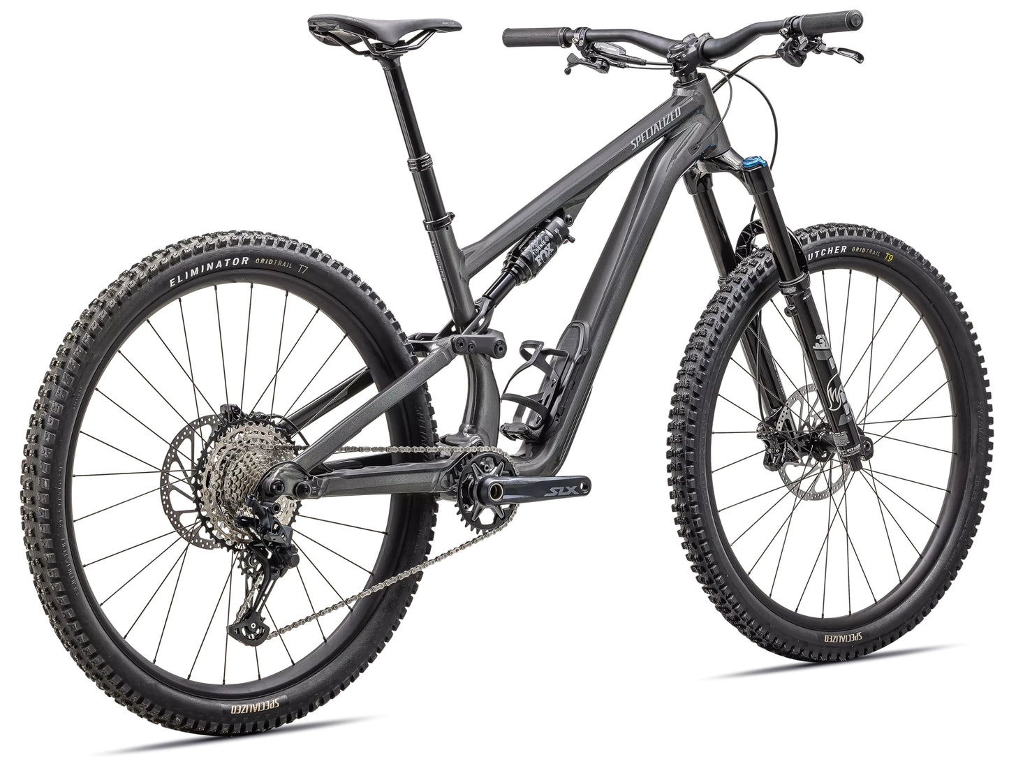 Specialized Stumpjumper 15 Comp Alloy Full Suspension Mountain bike Gloss smoke / cool grey Rear facing view