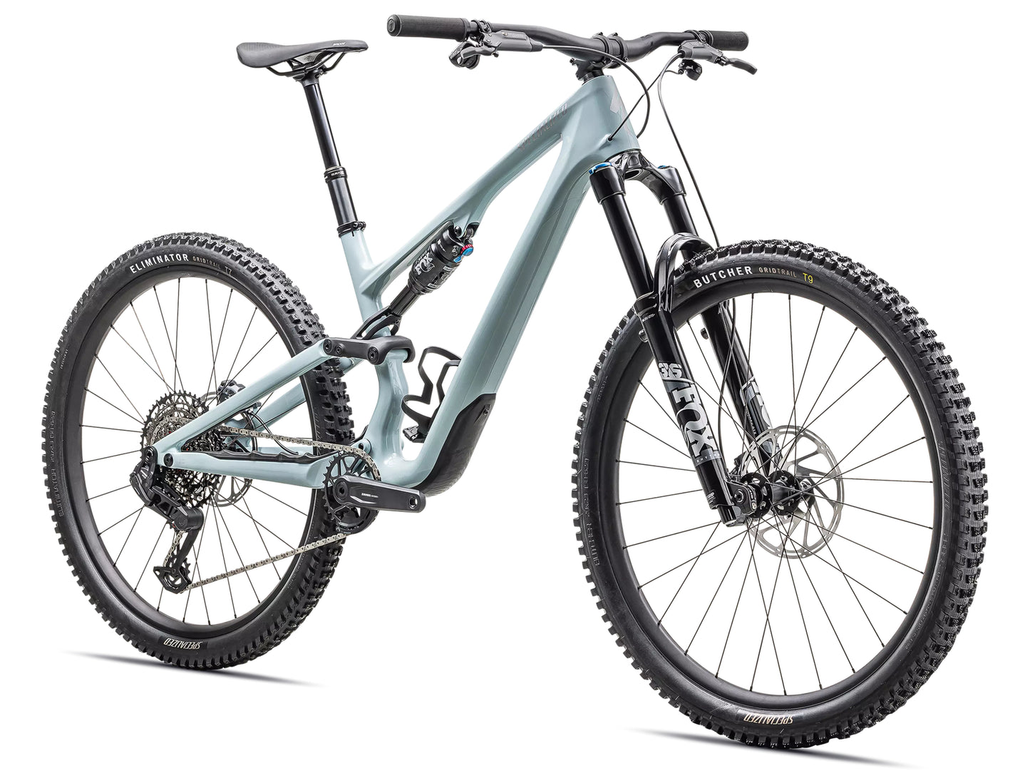 Specialized Stumpjumper 15 Comp Full Suspension Mountain bike Gloss seafoam / silver dust Forward facing view