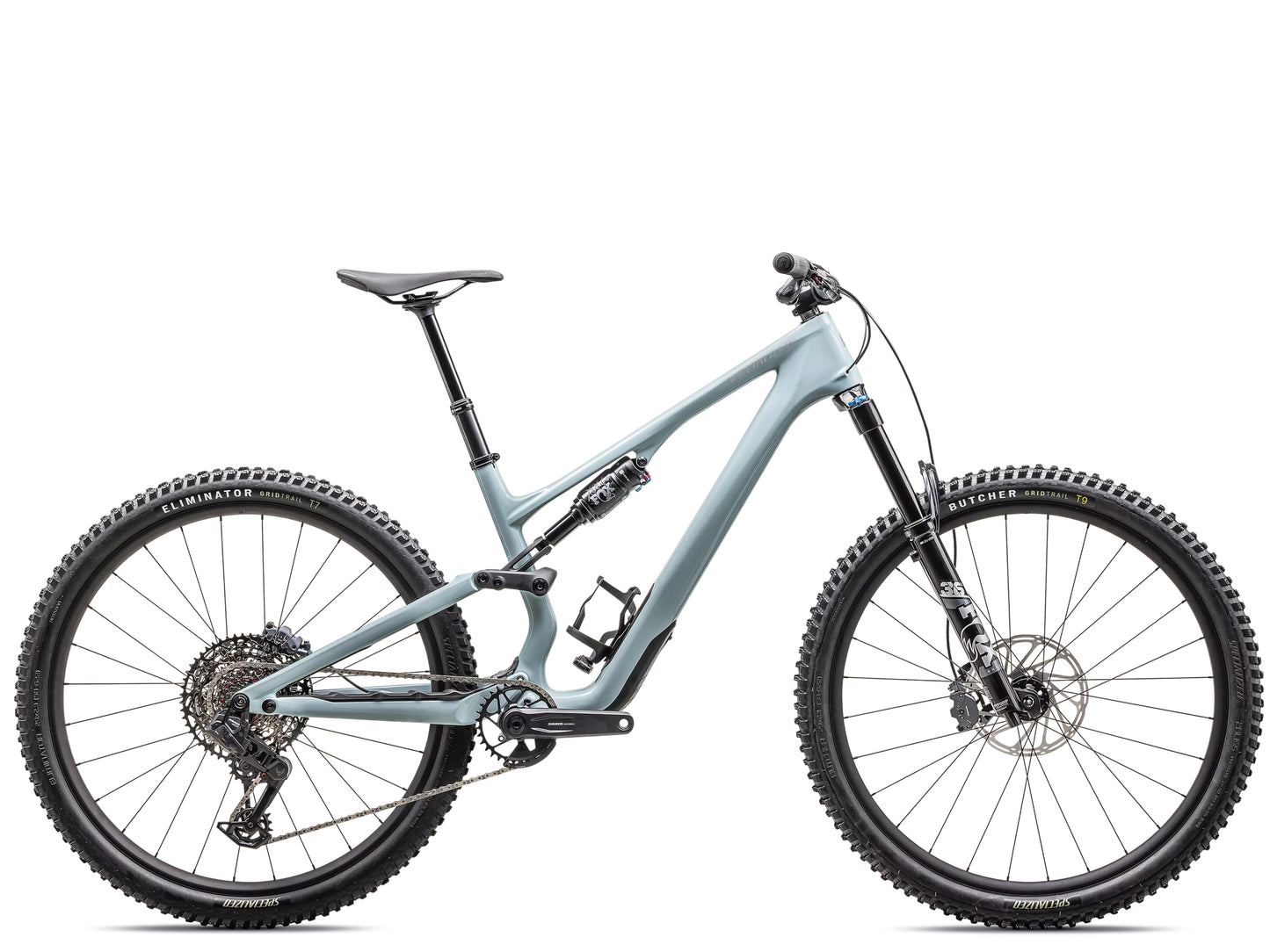 Specialized Stumpjumper 15 Comp Full Suspension Mountain bike Gloss seafoam / silver dust Side profile