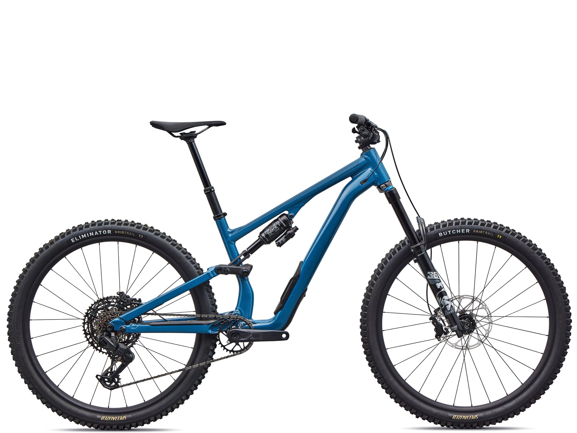 Specialized Stumpjumper 15 EVO Comp alloy Full Suspension Mountain bike Gloss grey blue / cast blue metallic Side profile