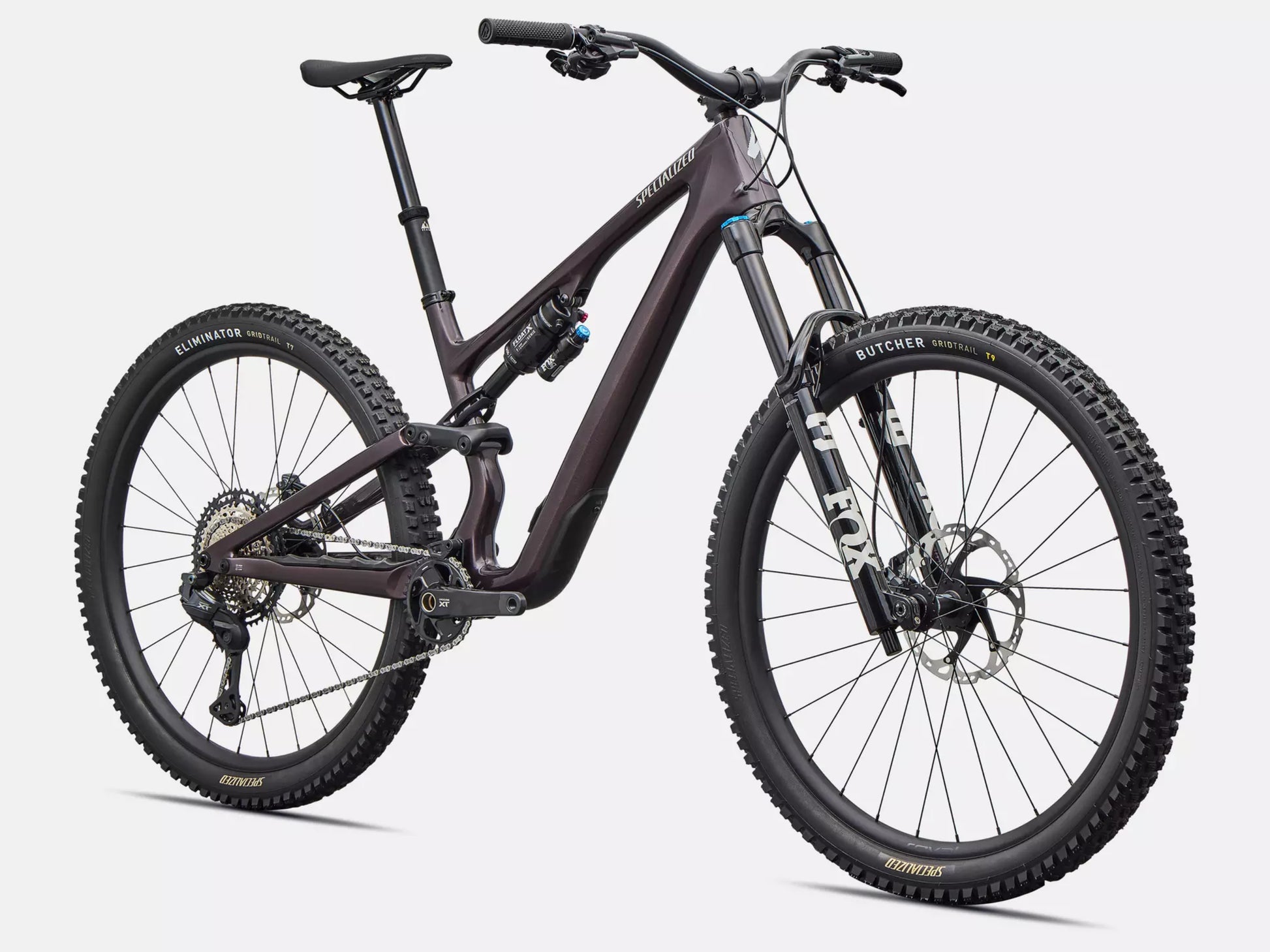 Specialized Stumpjumper 15 EVO Expert Di2 Full suspension mountain bike Gloss nebula metallic / dolomite metallic Forward facing view