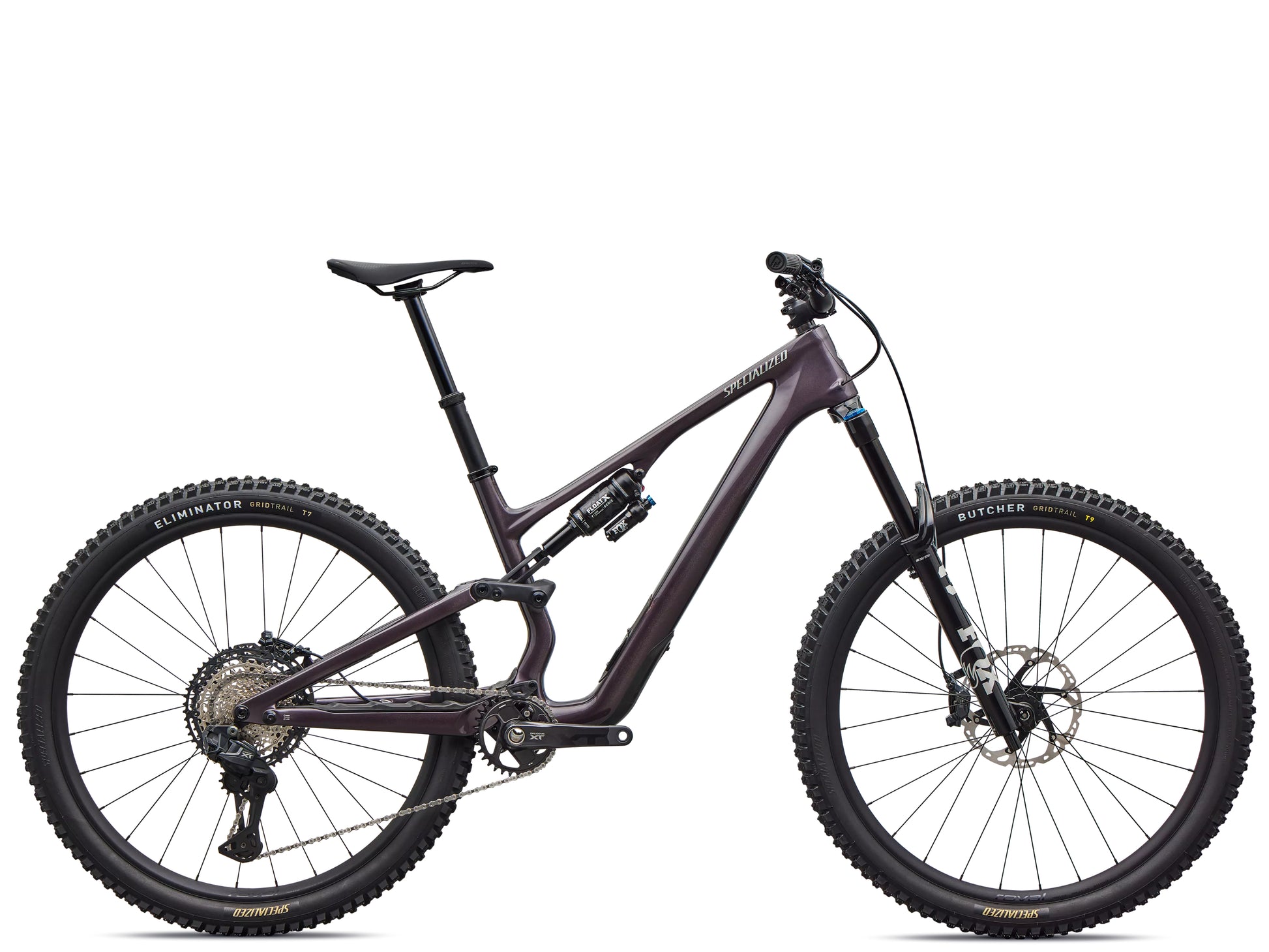 Specialized Stumpjumper 15 EVO Expert Di2 Full suspension mountain bike Gloss nebula metallic / dolomite metallic Side profile