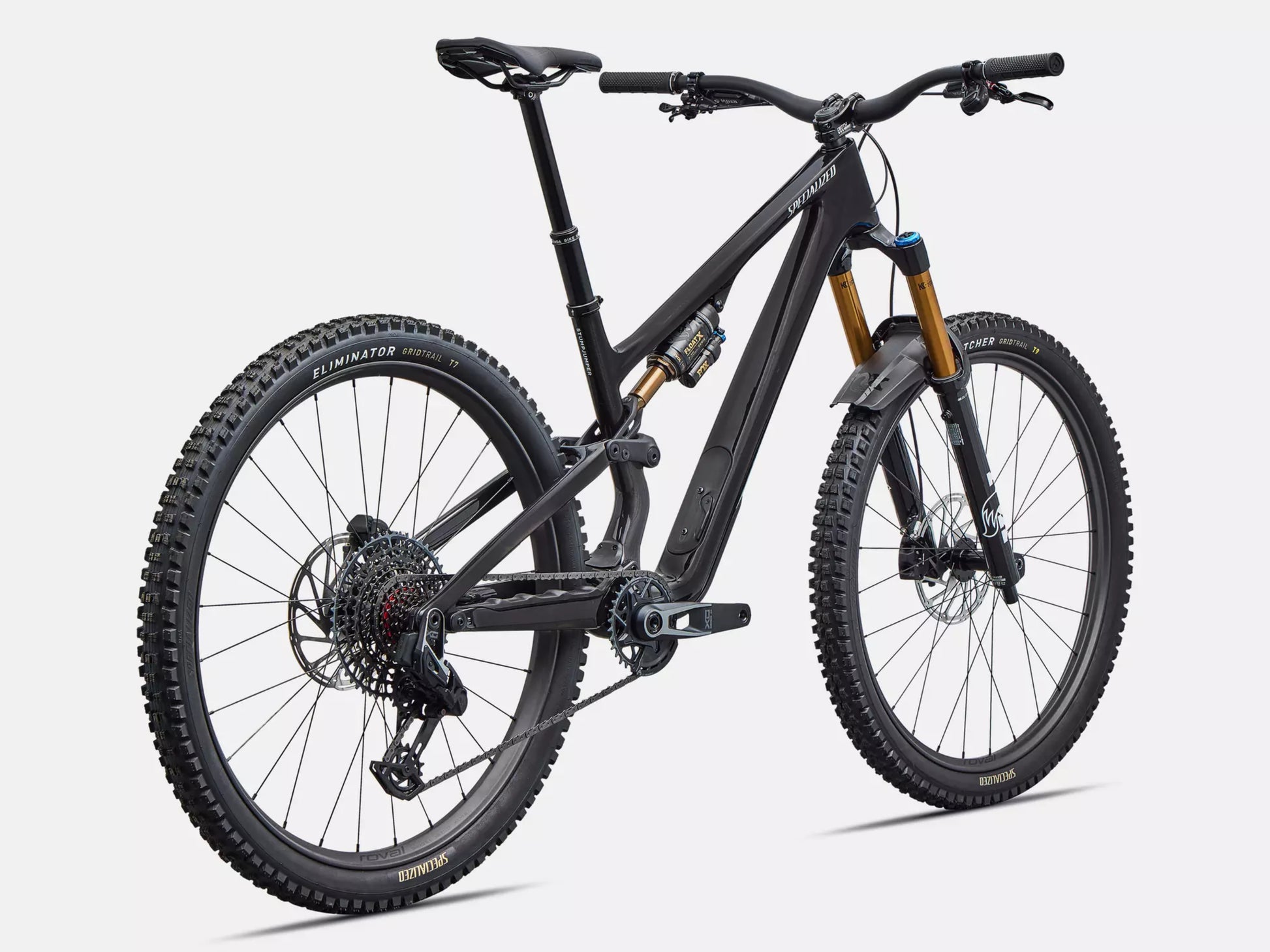 Specialized Stumpjumper 15 EVO Pro Full Suspension Mountain bike Gloss carbon / white Rear facing view