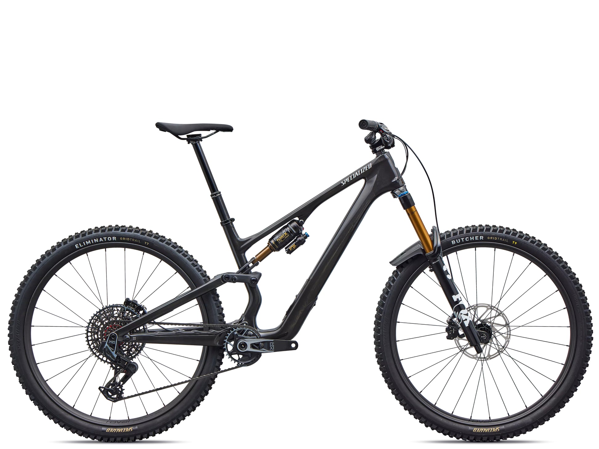 Specialized Stumpjumper 15 EVO Pro Full Suspension Mountain bike Gloss carbon / white Side profile