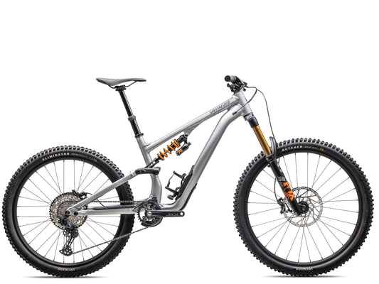 Specialized Stumpjumper 15 Fox Coil Alloy Full Suspension Mountain bike Satin brushed aluminum / cast blue Side profile