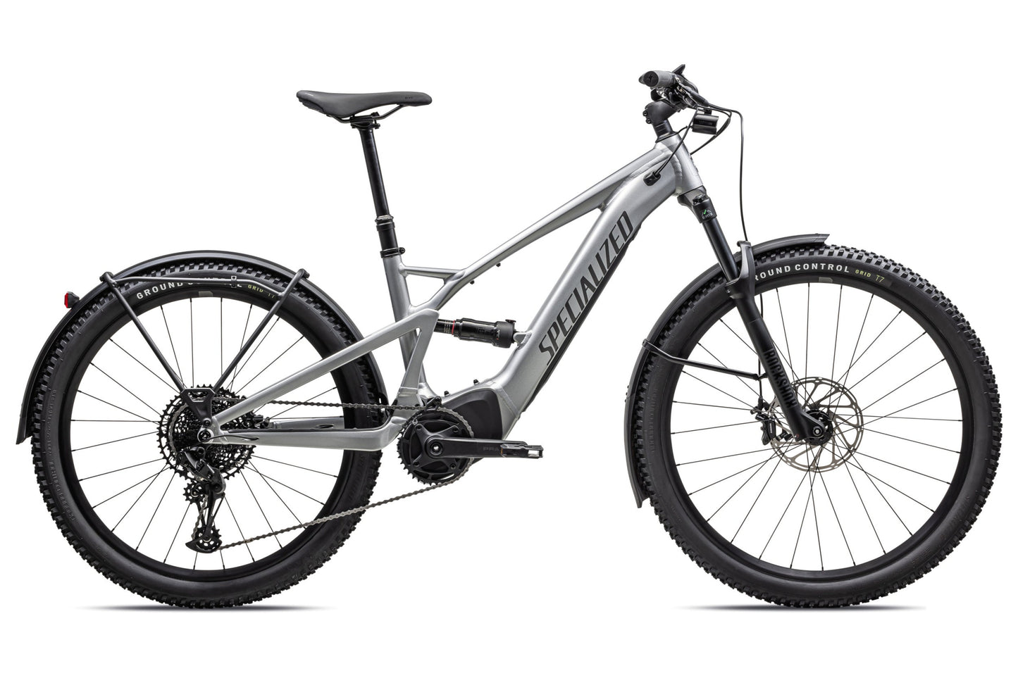 Specialized Tero X 4.0 Silver dust / smoke side profile on Fly Rides USA