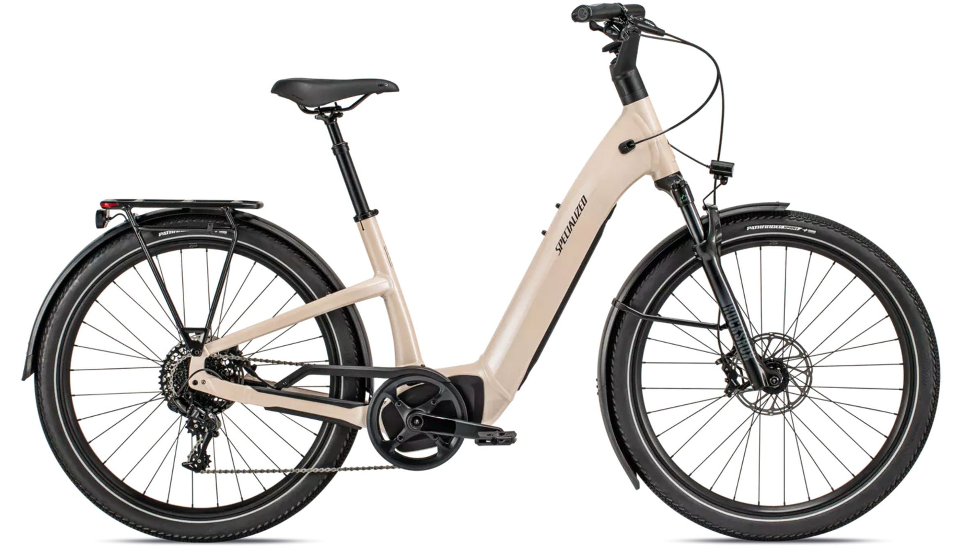 Specialized Turbo Como 5.0 Sand / silver reflective side profile