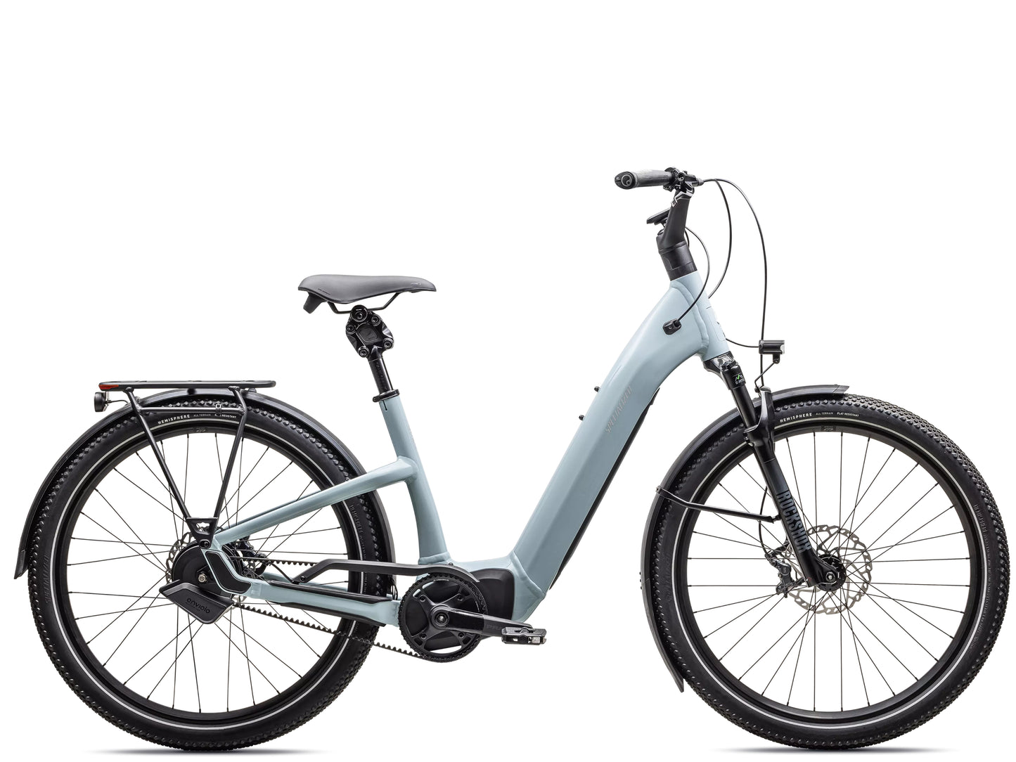 Specialized Turbo Como 5.0 IGH Road / commuter Leisure Electric bike Gloass seafoam / silver dust reflective Side profile