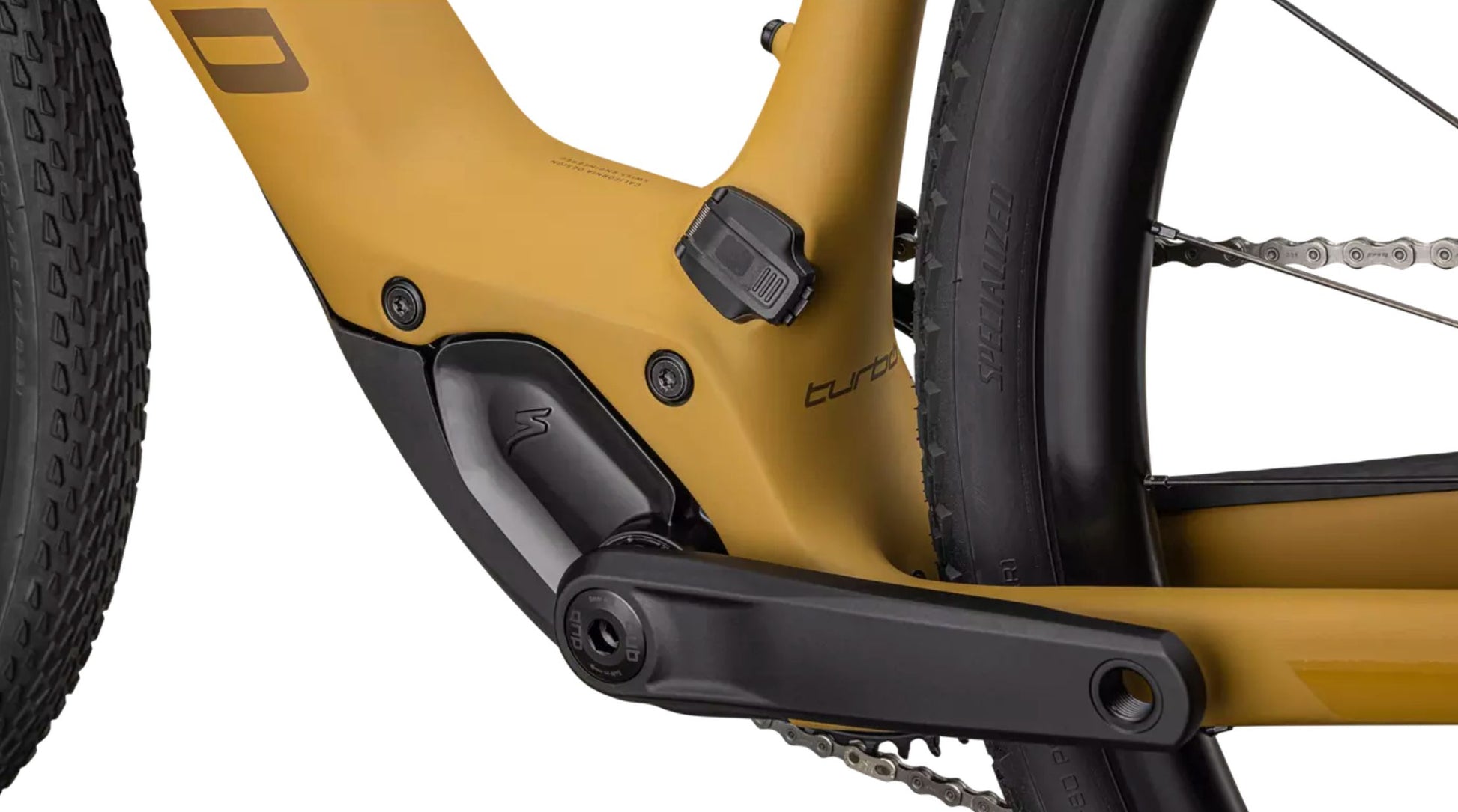 Specialized Turbo Creo 2 Comp Harvest gold Motor Closeup
