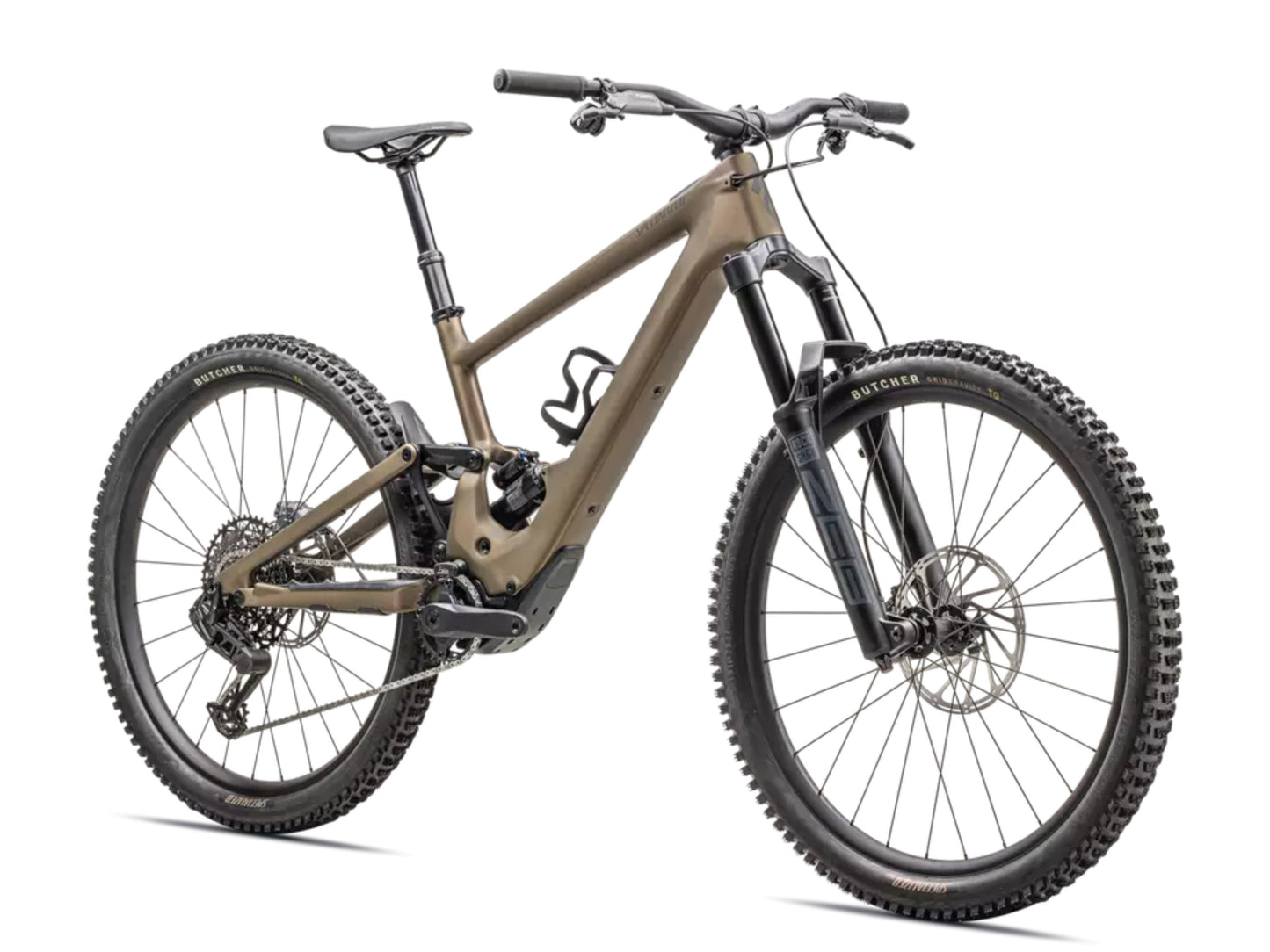 Specialized Turbo Levo SL 2 Comp Sea Burnt gold metallic / black liquid metal Forward facing view