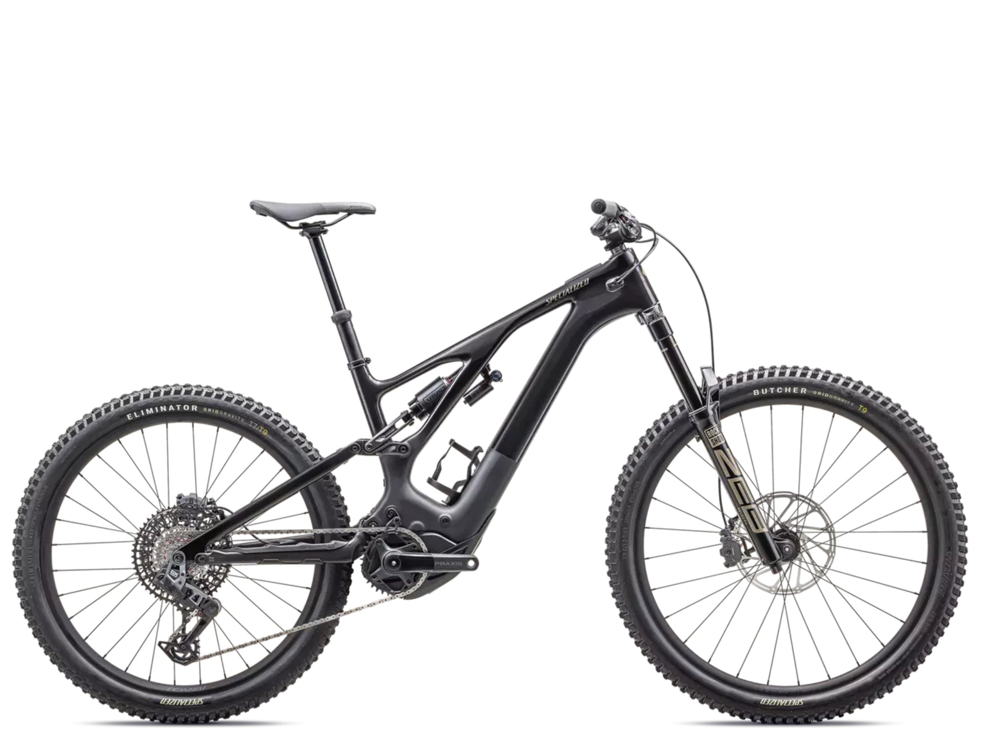 Specialized Turbo Levo Expert G3 Full Suspension eMTB Obsidian / taupe Side profile