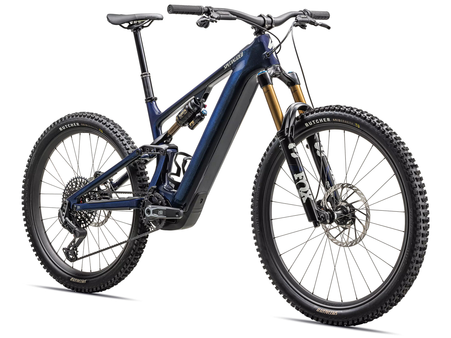 Specialized Turbo Levo Pro Carbon Full Suspension eMTB Gloss blue onyx / dark navy / birch Forward facing view