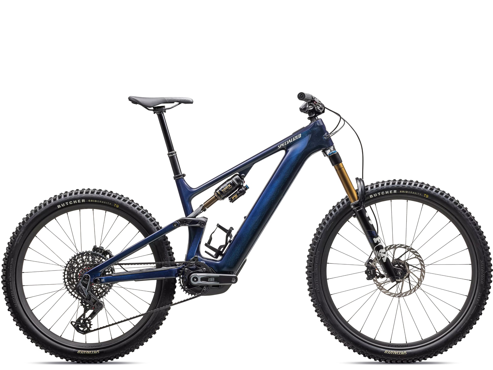 Specialized Turbo Levo Pro Carbon Full Suspension eMTB Gloss blue onyx / dark navy / birch Side profile