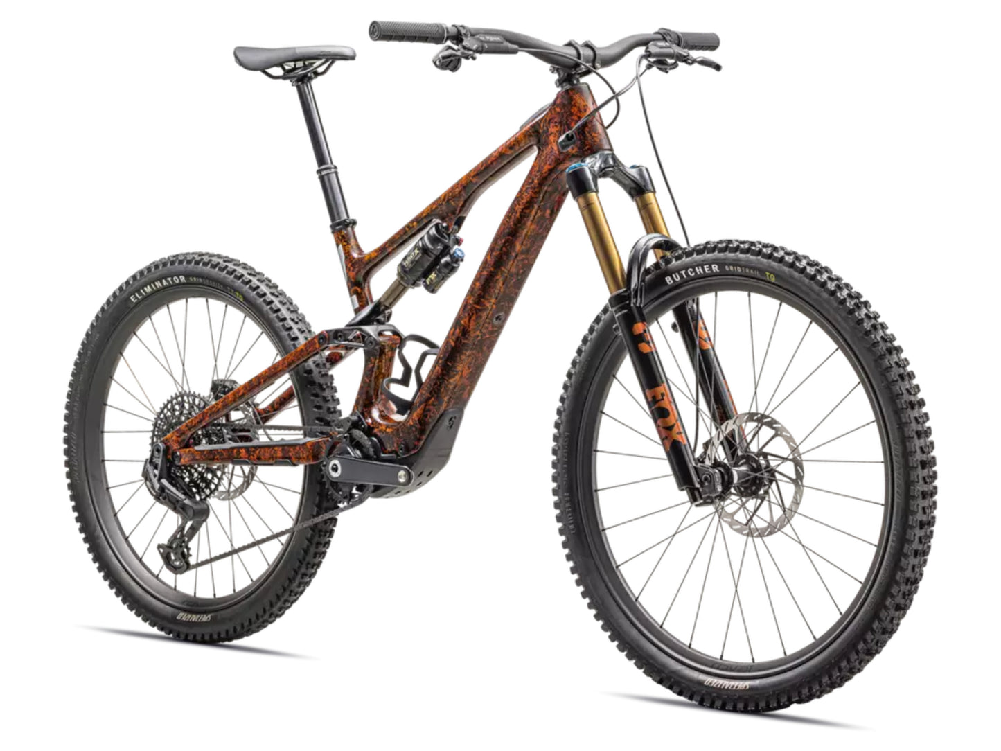 Specialized Turbo Levo SL 2 Pro Full suspension eMTB Orange tint / cool grey impasto / copper Forward facing view