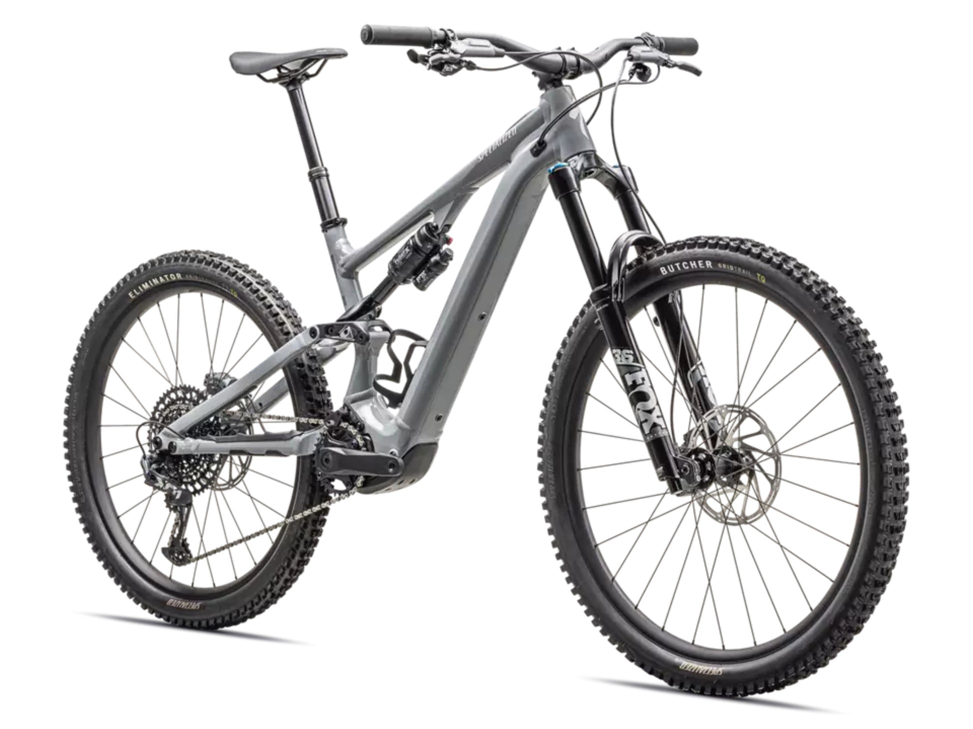 Specialized Turbo Levo SL Comp Alloy Full Suspension eMTB Lightweight Cool grey / ashen grey / dune white Forward facing view