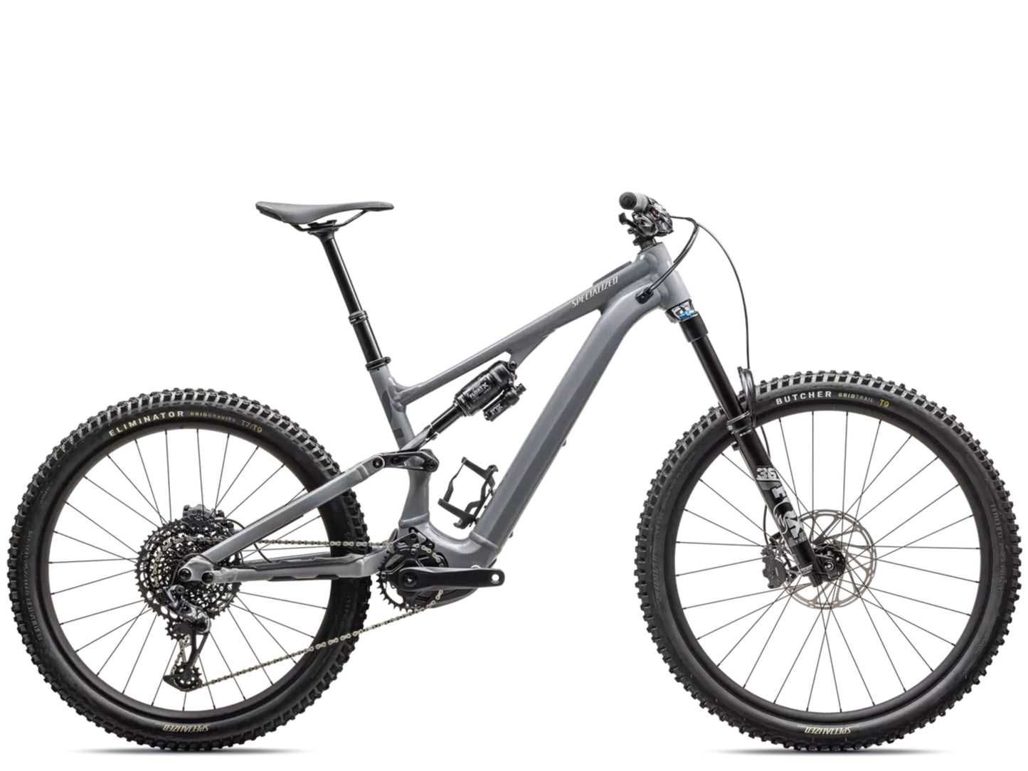 Specialized Turbo Levo SL Comp Alloy Full Suspension eMTB Lightweight Cool grey / ashen grey / dune white Side profile
