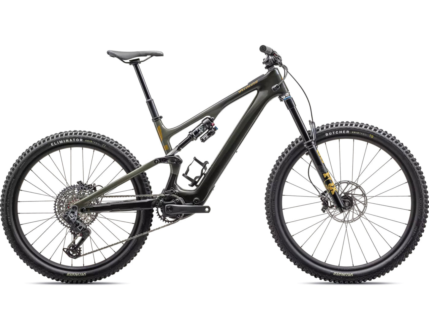 Specialized Turbo Levo SL Expert Carbon Gloss dark moss/ oak green / harvest gold Side profile