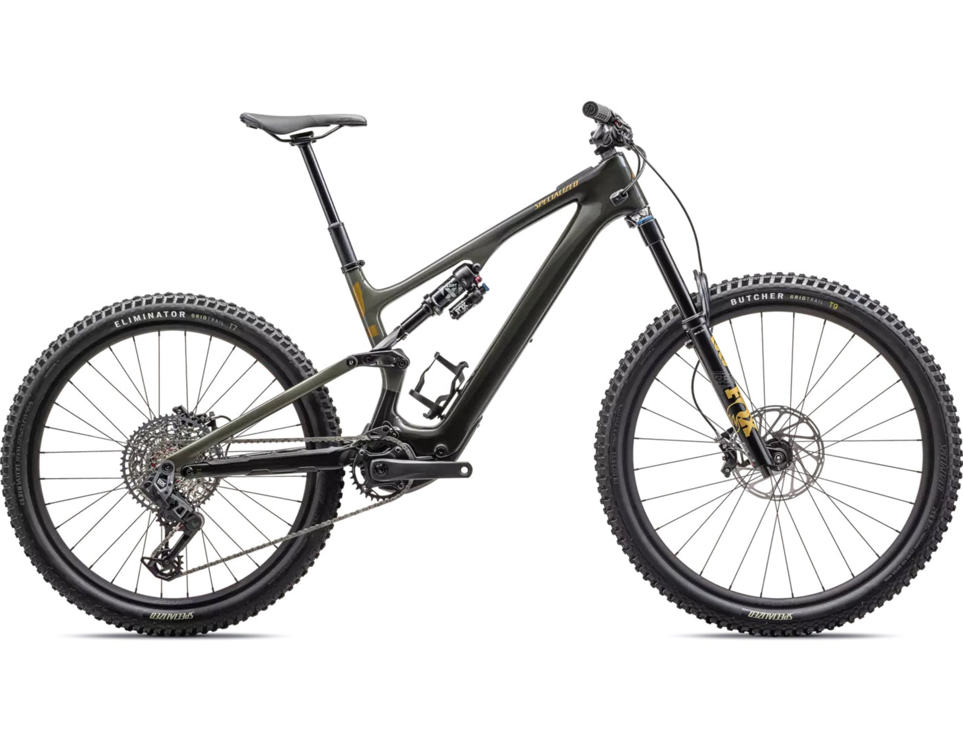 Specialized Turbo Levo SL Expert Carbon Gloss dark moss/ oak green / harvest gold Side profile