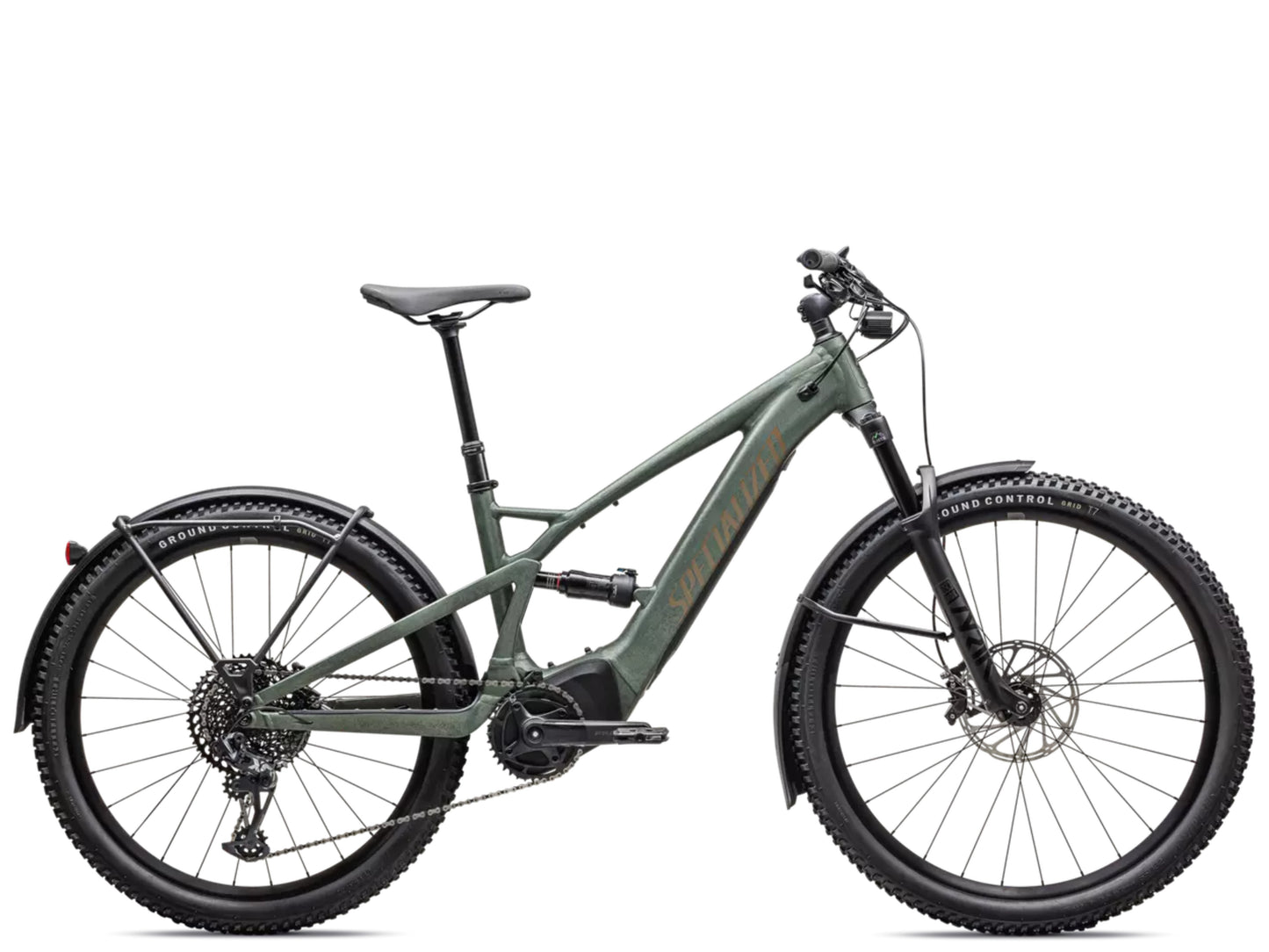 Specialized Turbo Tero X 6.0 emtb Satin cypress / cypress metallic blurred impasto / burnt gold Side profile