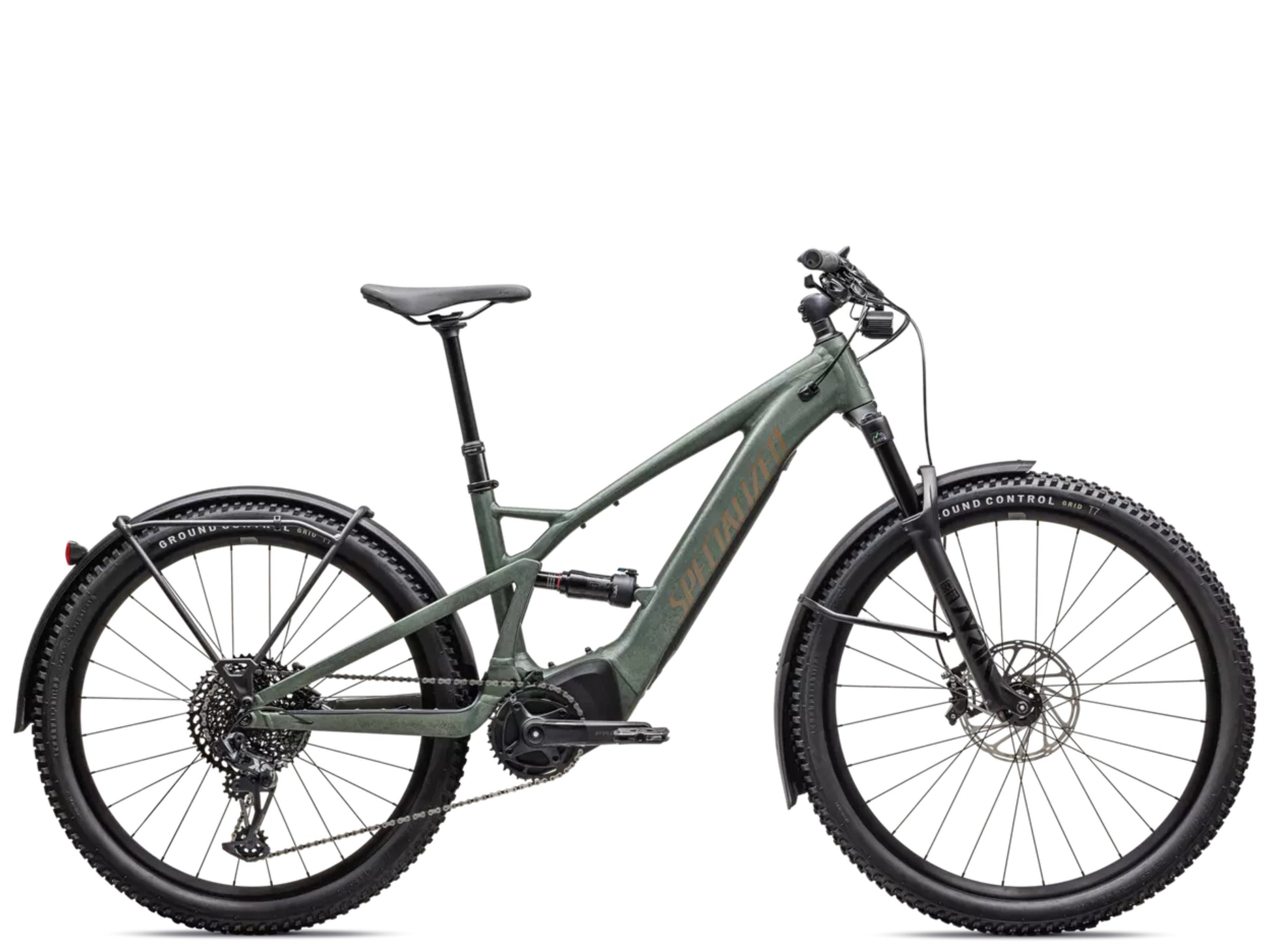 Specialized Turbo Tero X 6.0 emtb Satin cypress / cypress metallic blurred impasto / burnt gold Side profile