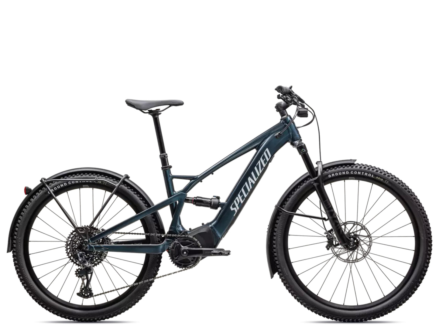 Specialized Turbo Tero X 6.0 eMTB Gloss metallic deep lake / silver dust Side profile