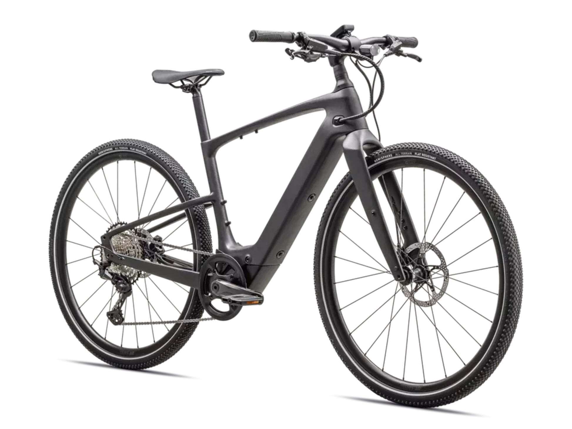 Specialized Turbo Vado SL 2 6.0 Carbon Lightweight High speed commuter / road electric bike Satin black microspeckle / obsidian frost Forward facing view