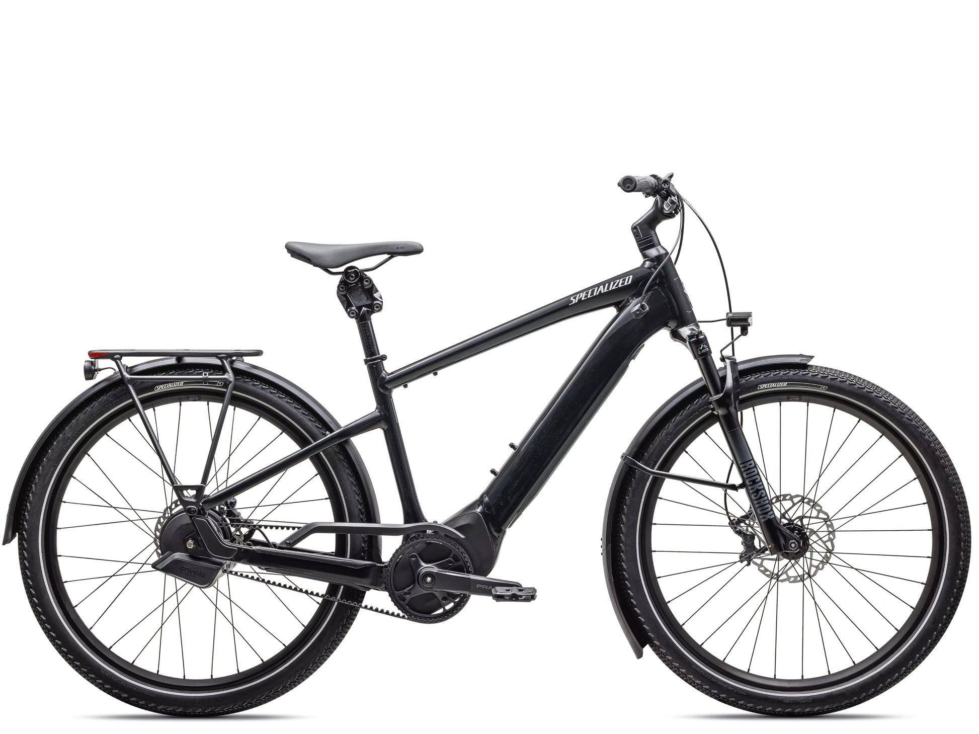 Specialized Turbo Vado 5.0 IGH  Road / commuter Gloass castblack / Silver reflective Side profile