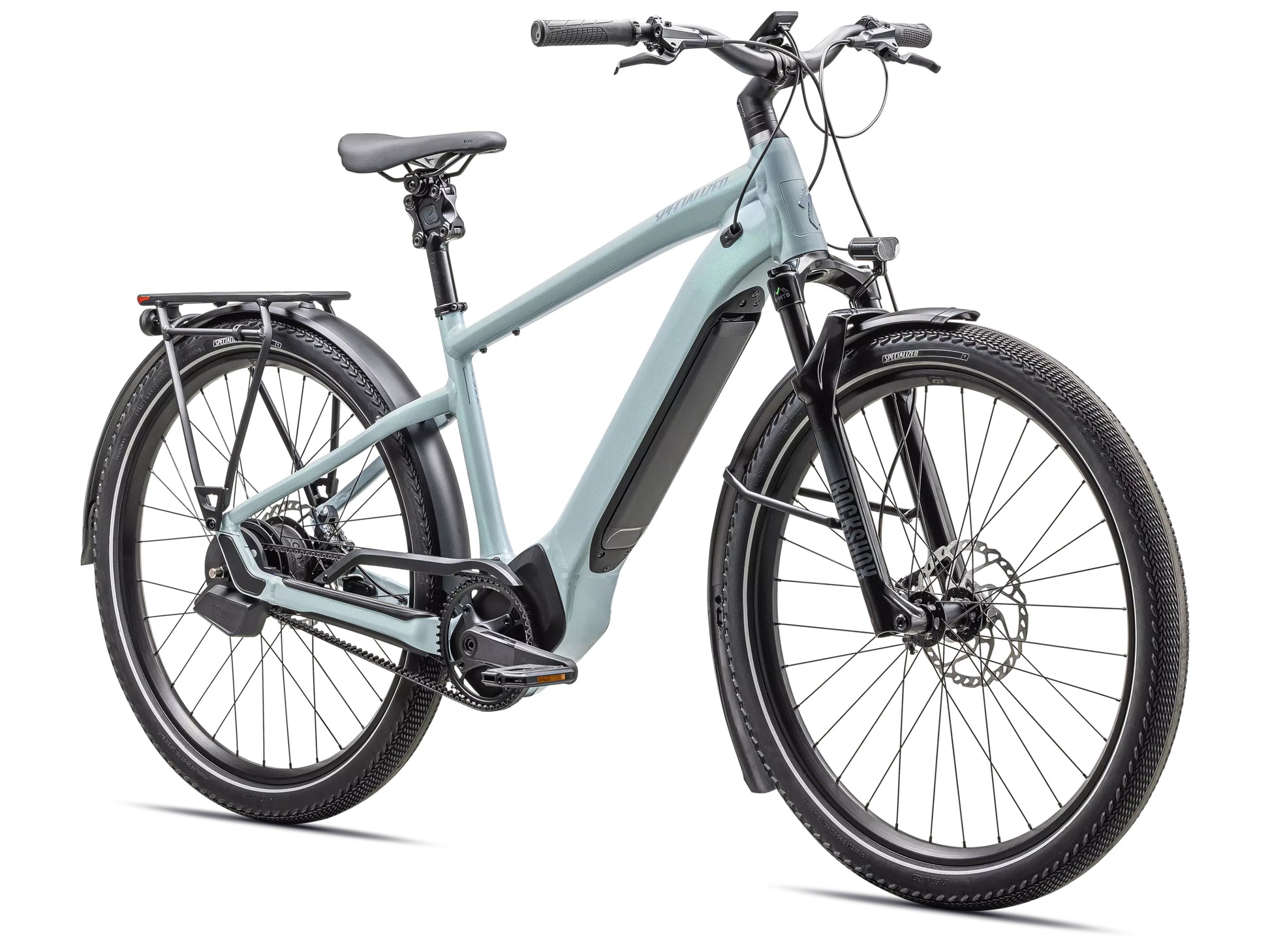 Specialized Turbo Vado 5.0 IGH Road / commuter Seafoam lapis pearl / glacial metallic Forward facing view