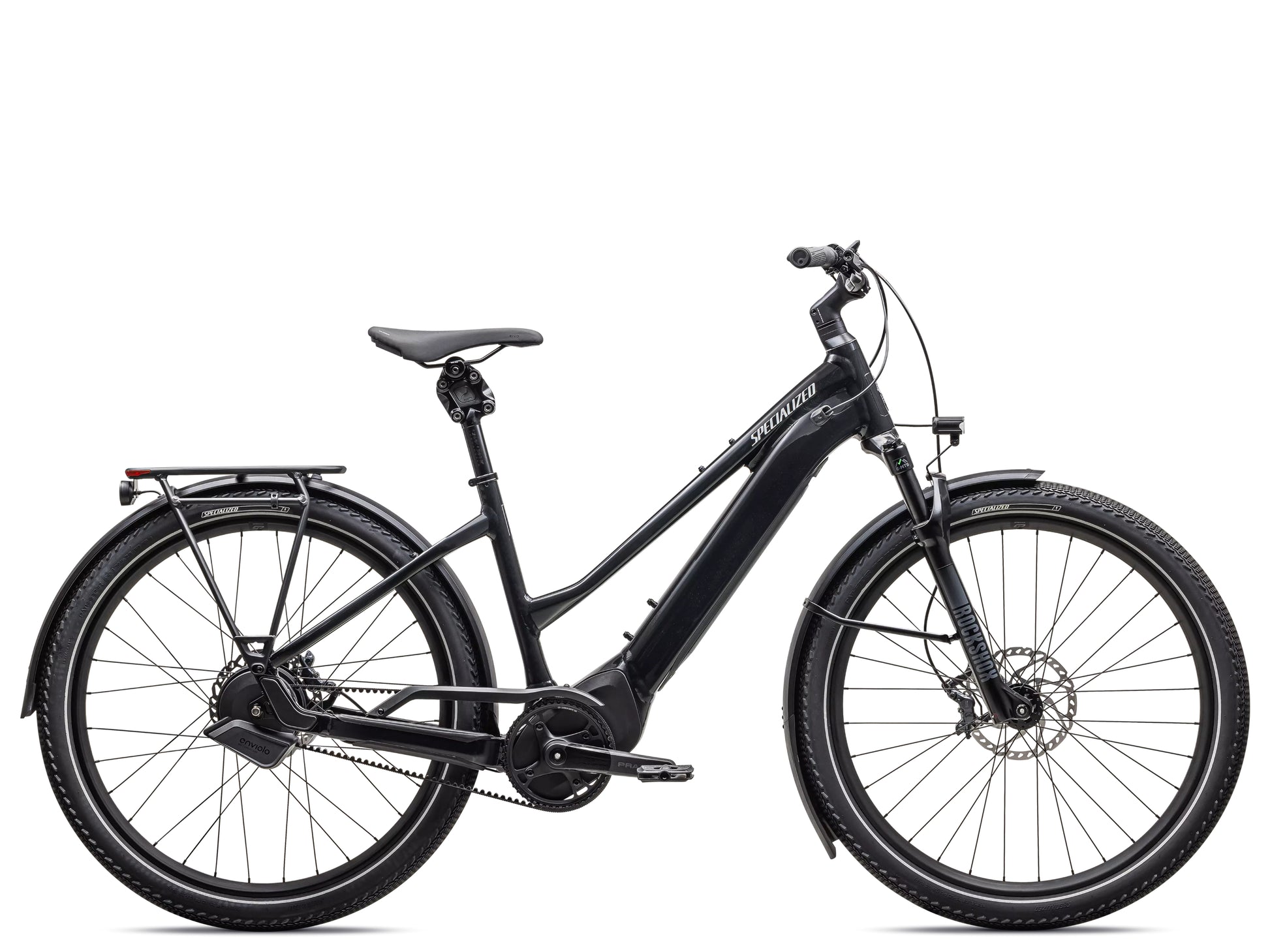 Specialized Turbo Vado 5.0 IGH Step Through Road / commuter Gloass castblack / Silver reflective Side profile