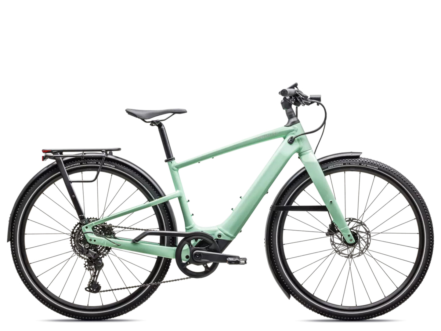 Specialized Turbo Vado SL 2 5.0  Lightweight Road / commuter electric bike Gloss oasis / dune white frost Side profile